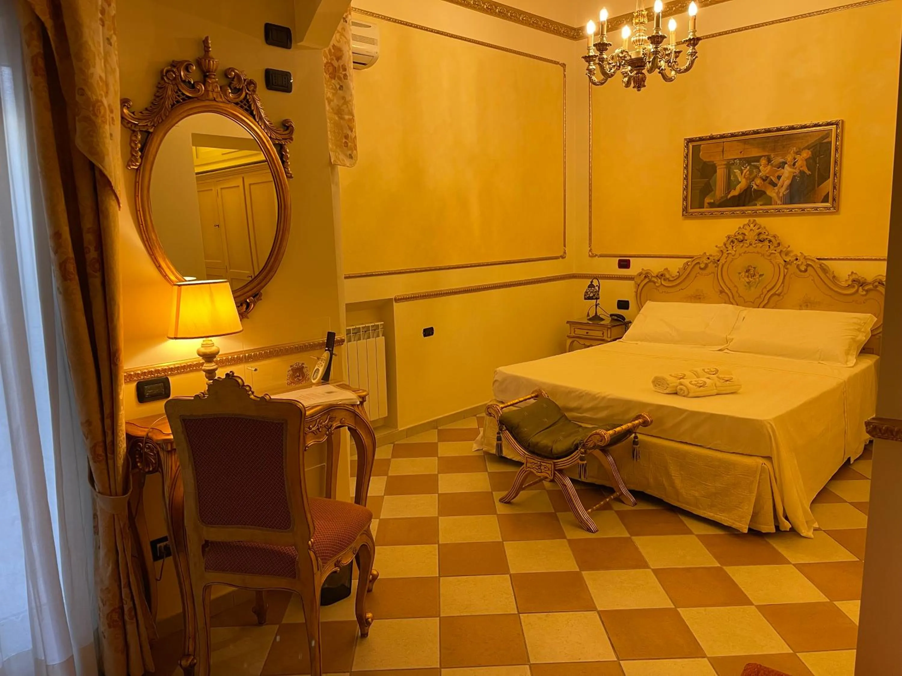 Bed in Hotel Trinacria