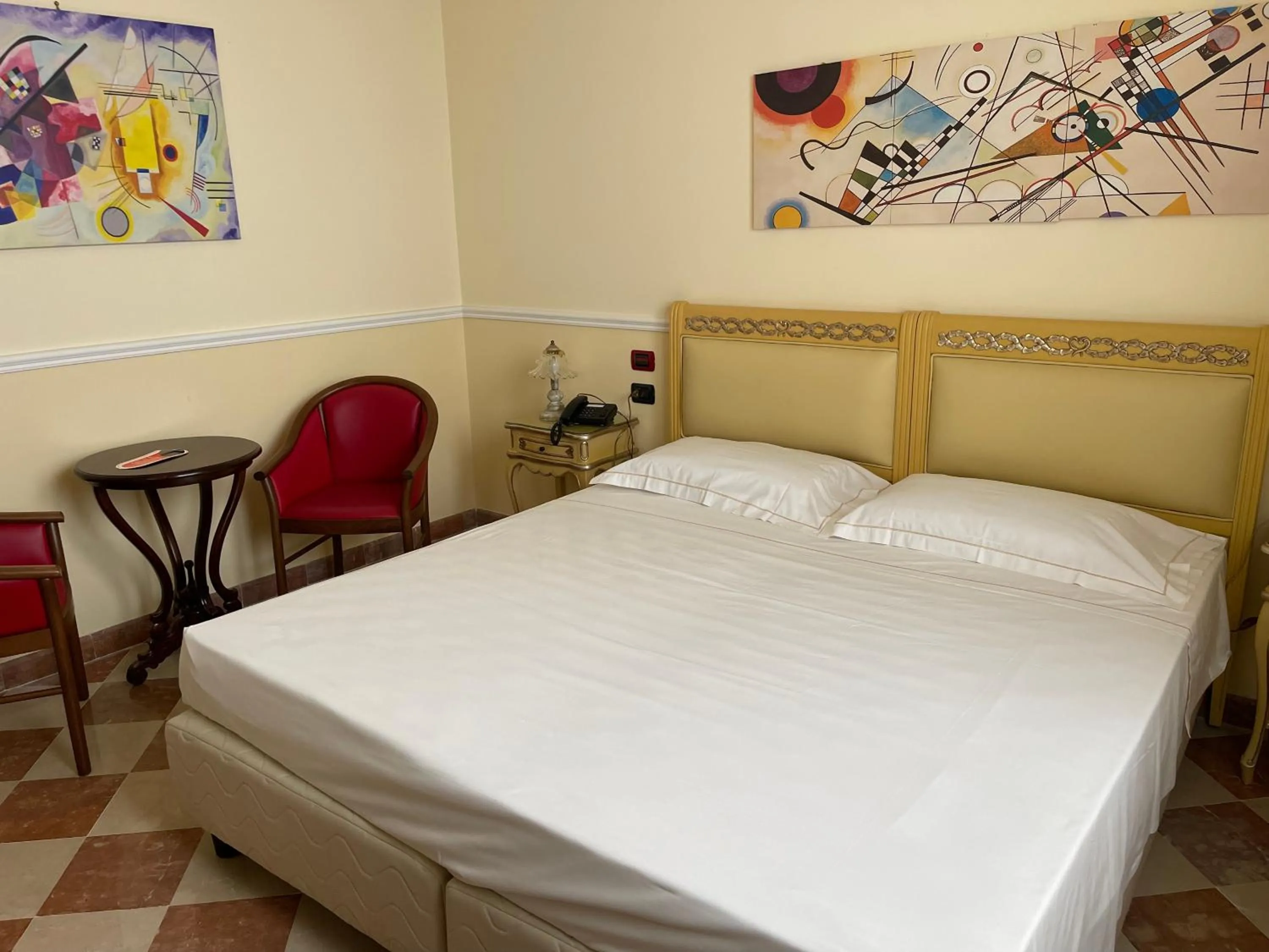 Bed in Hotel Trinacria