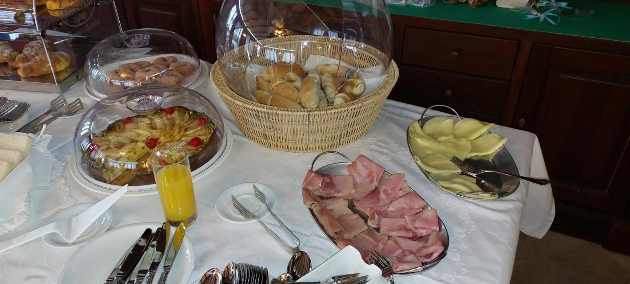 Italian breakfast in Hotel Trinacria