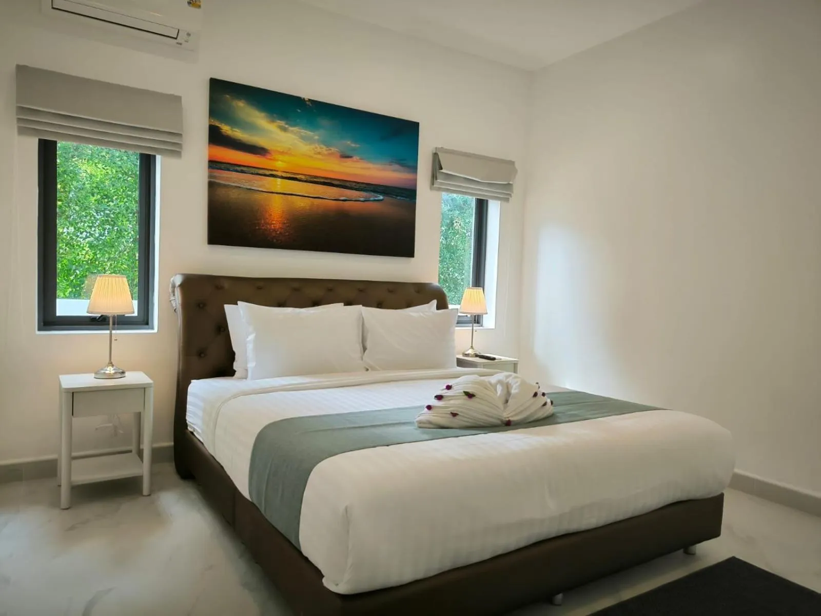 Bed in Bougain Villas