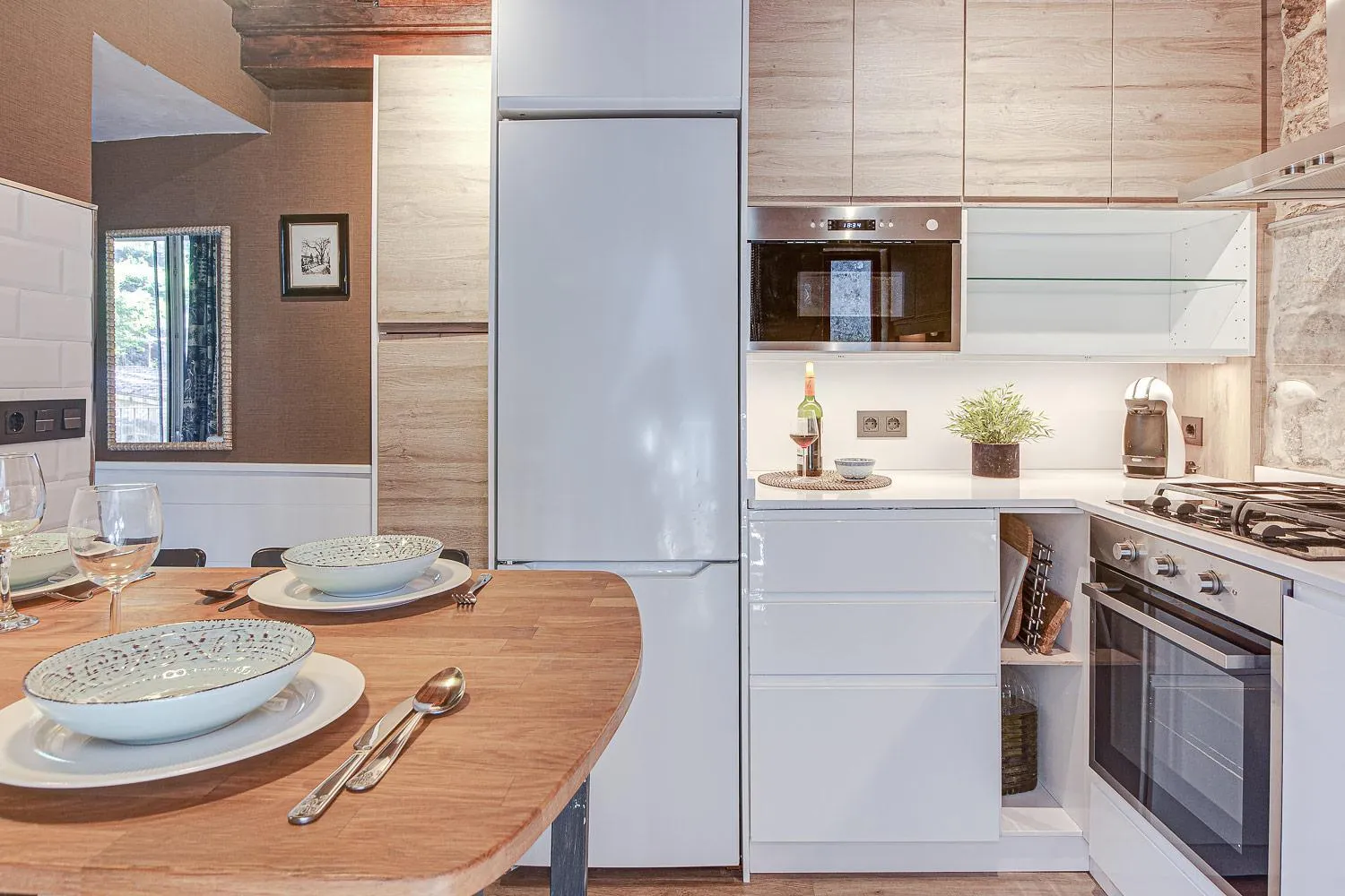 Kitchen or kitchenette in Casa del ancla 2º
