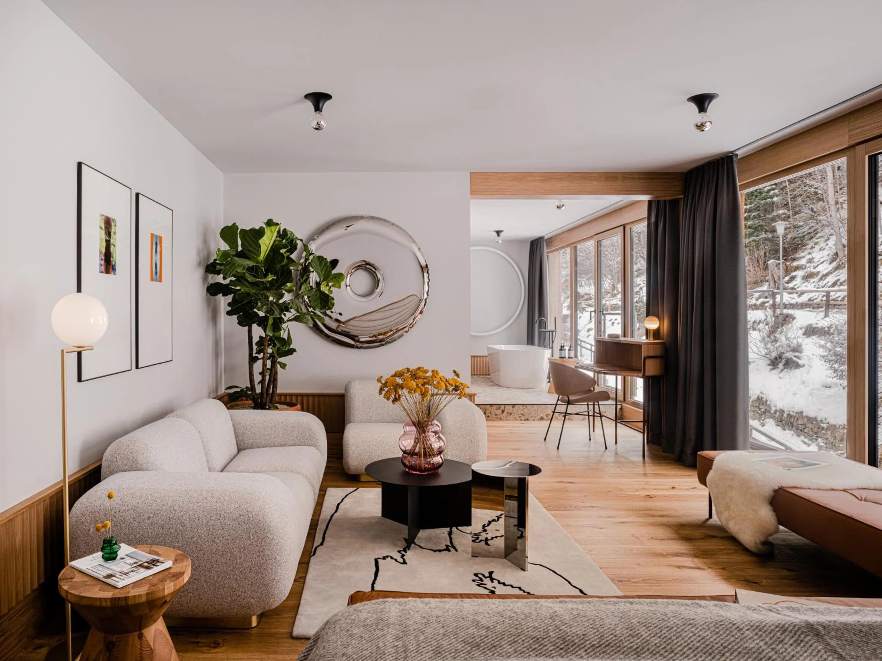 Photo of the whole room in The Comodo Bad Gastein, a Member of Design Hotels