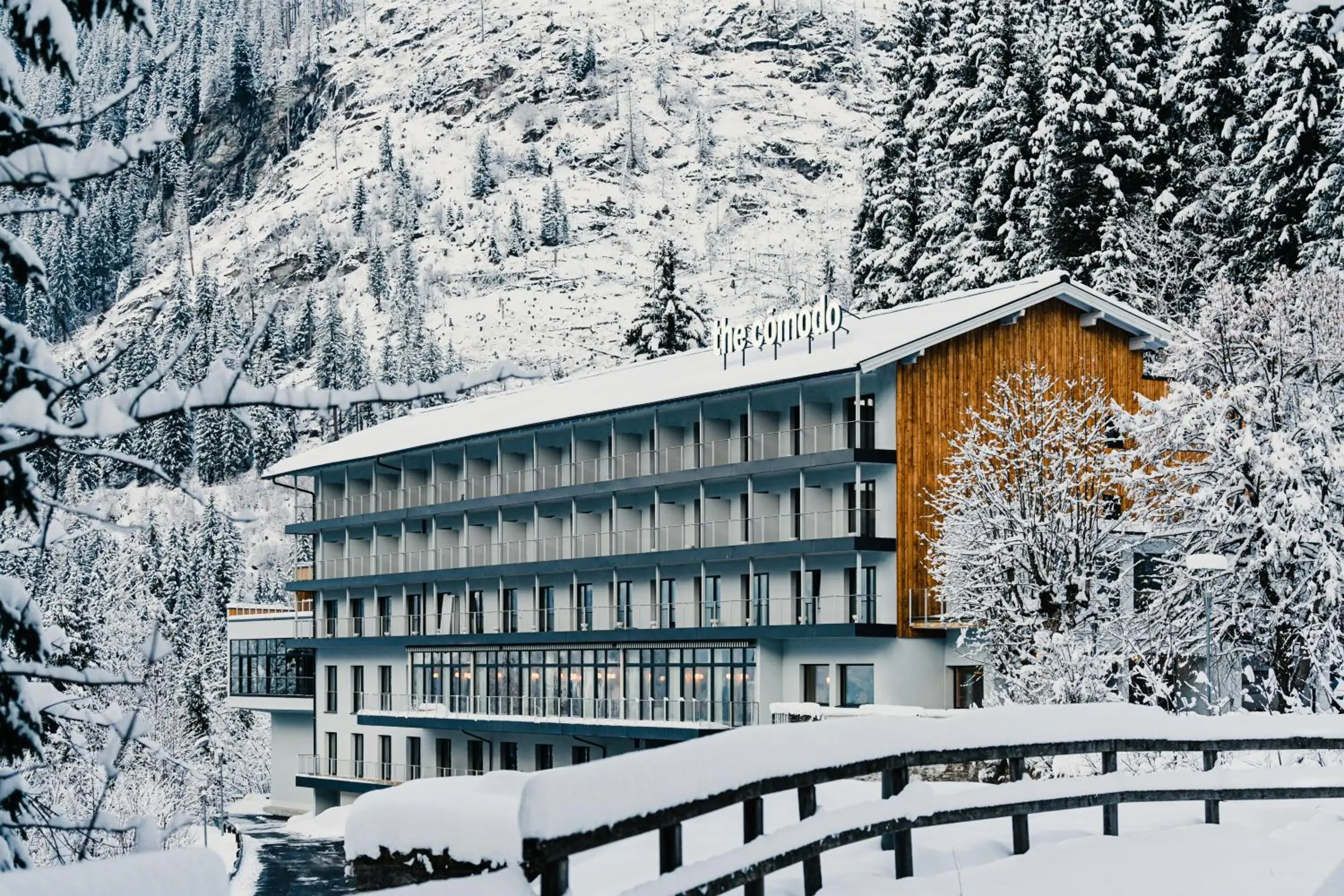 Property building in The Comodo Bad Gastein, a Member of Design Hotels Property building in The Comodo Bad Gastein, a Member of Design Hotels