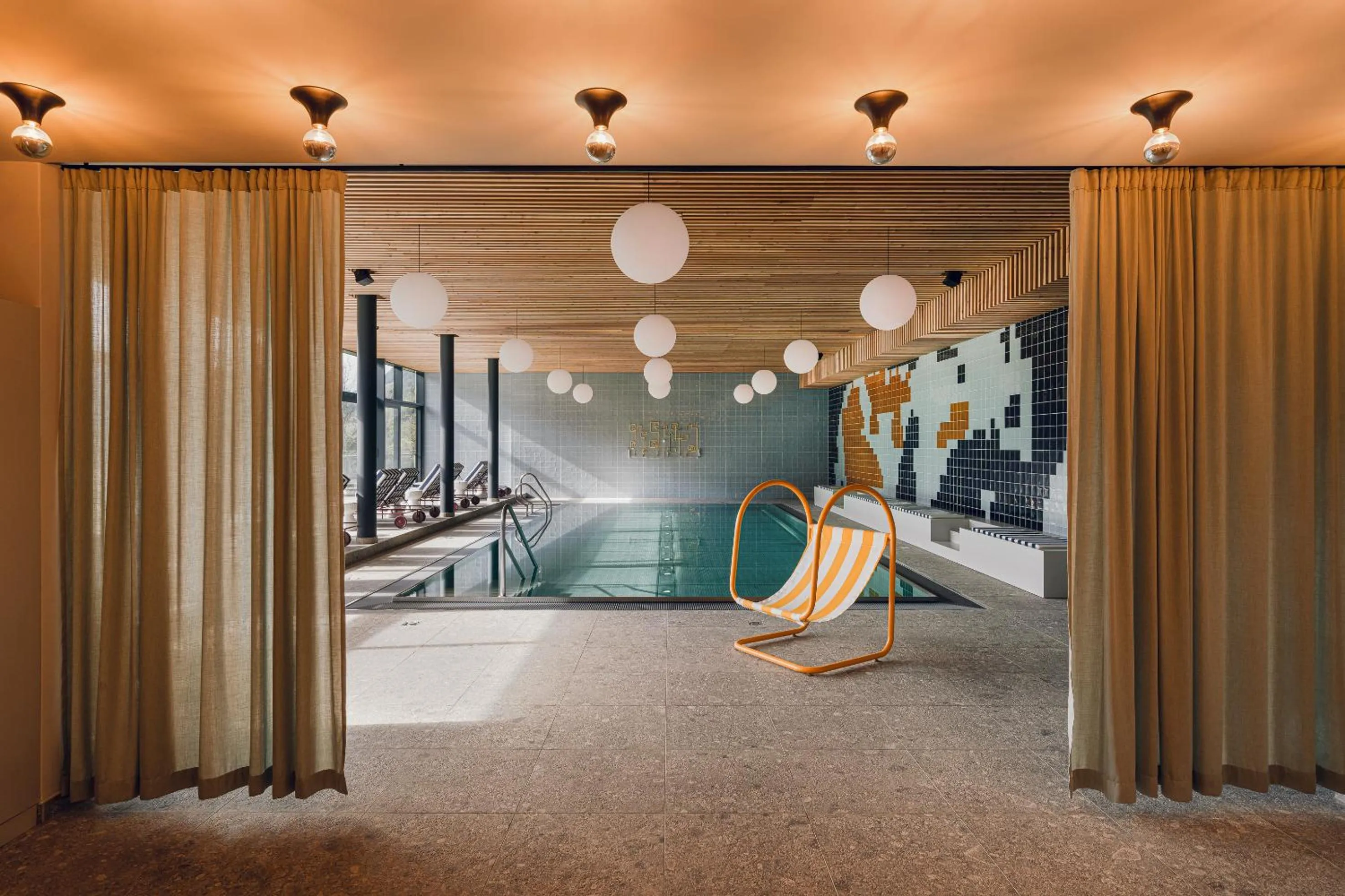 Swimming pool in The Comodo Bad Gastein, a Member of Design Hotels