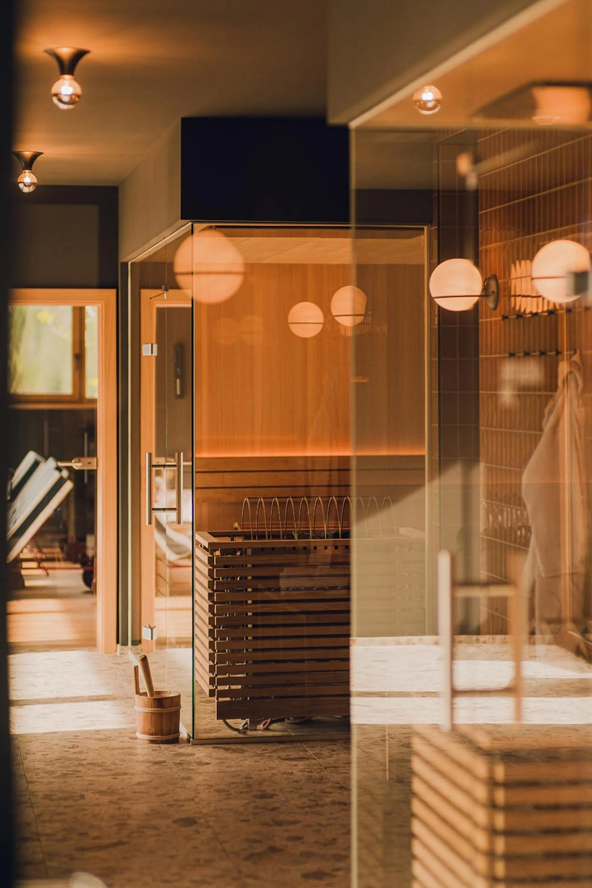 Sauna in The Comodo Bad Gastein, a Member of Design Hotels