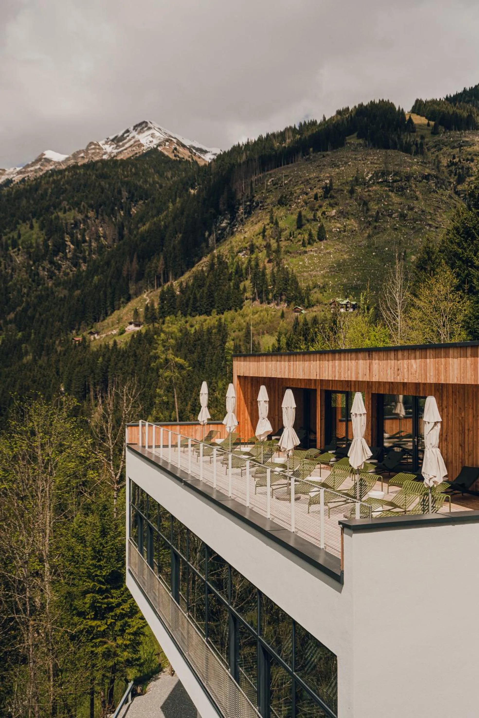 Balcony/Terrace in The Comodo Bad Gastein, a Member of Design Hotels