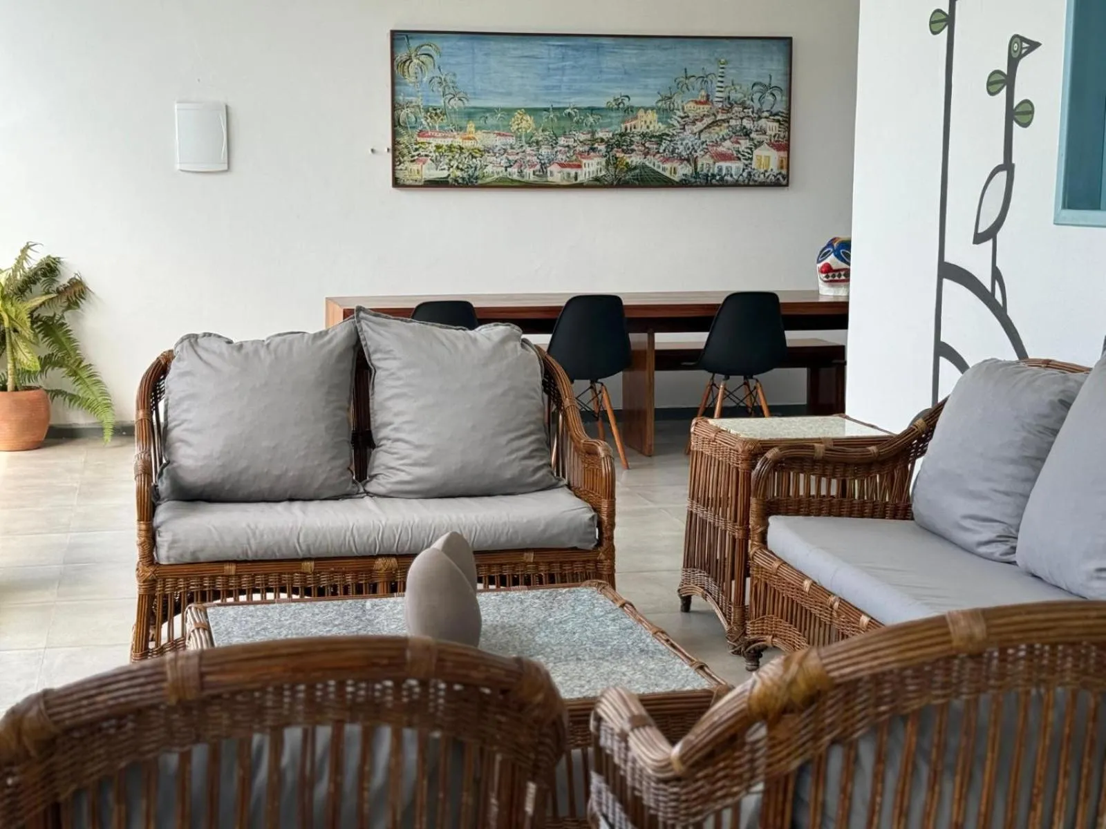 Living room in Casa Azul Maragogi