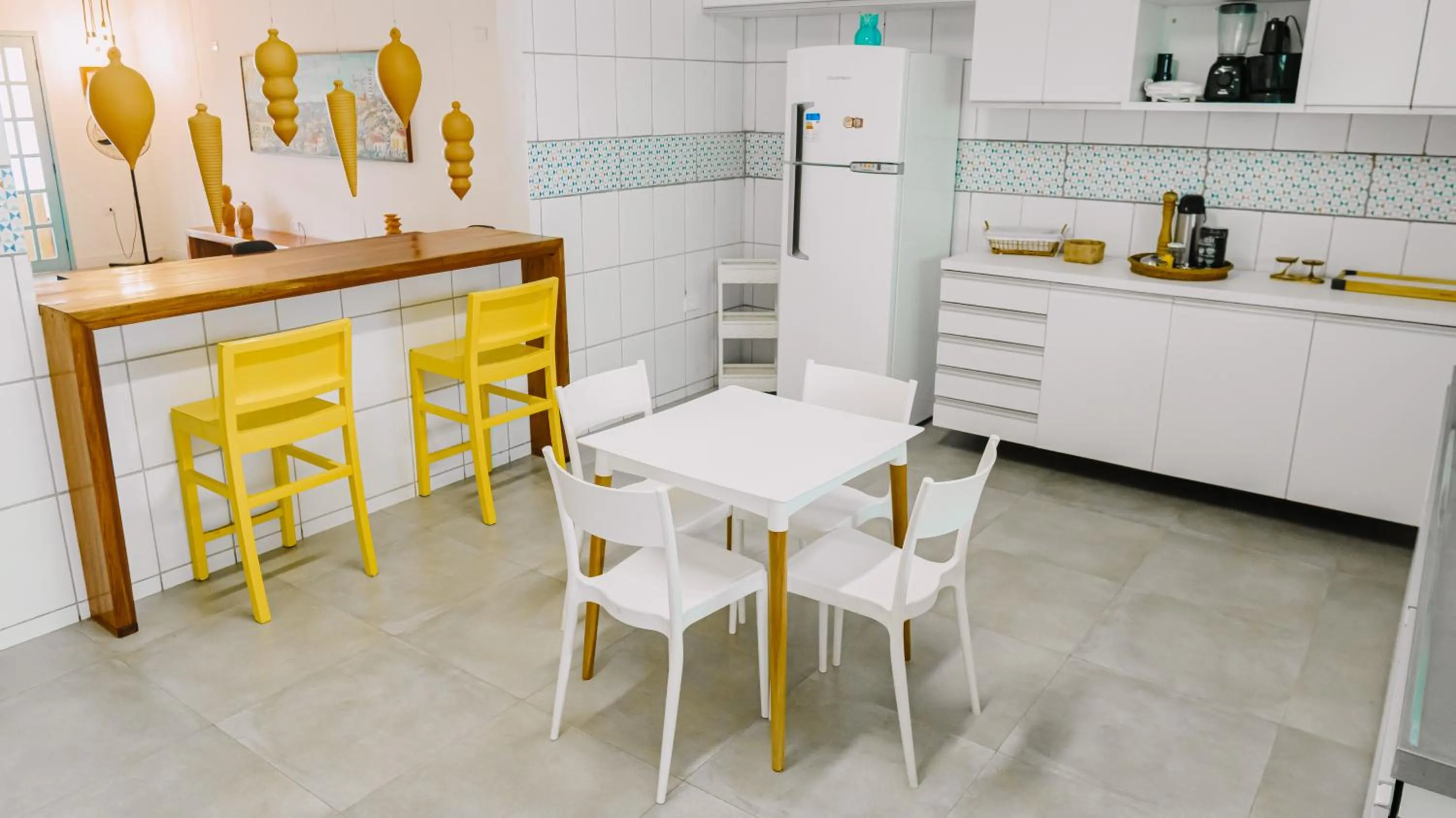 Kitchen or kitchenette in Casa Azul Maragogi
