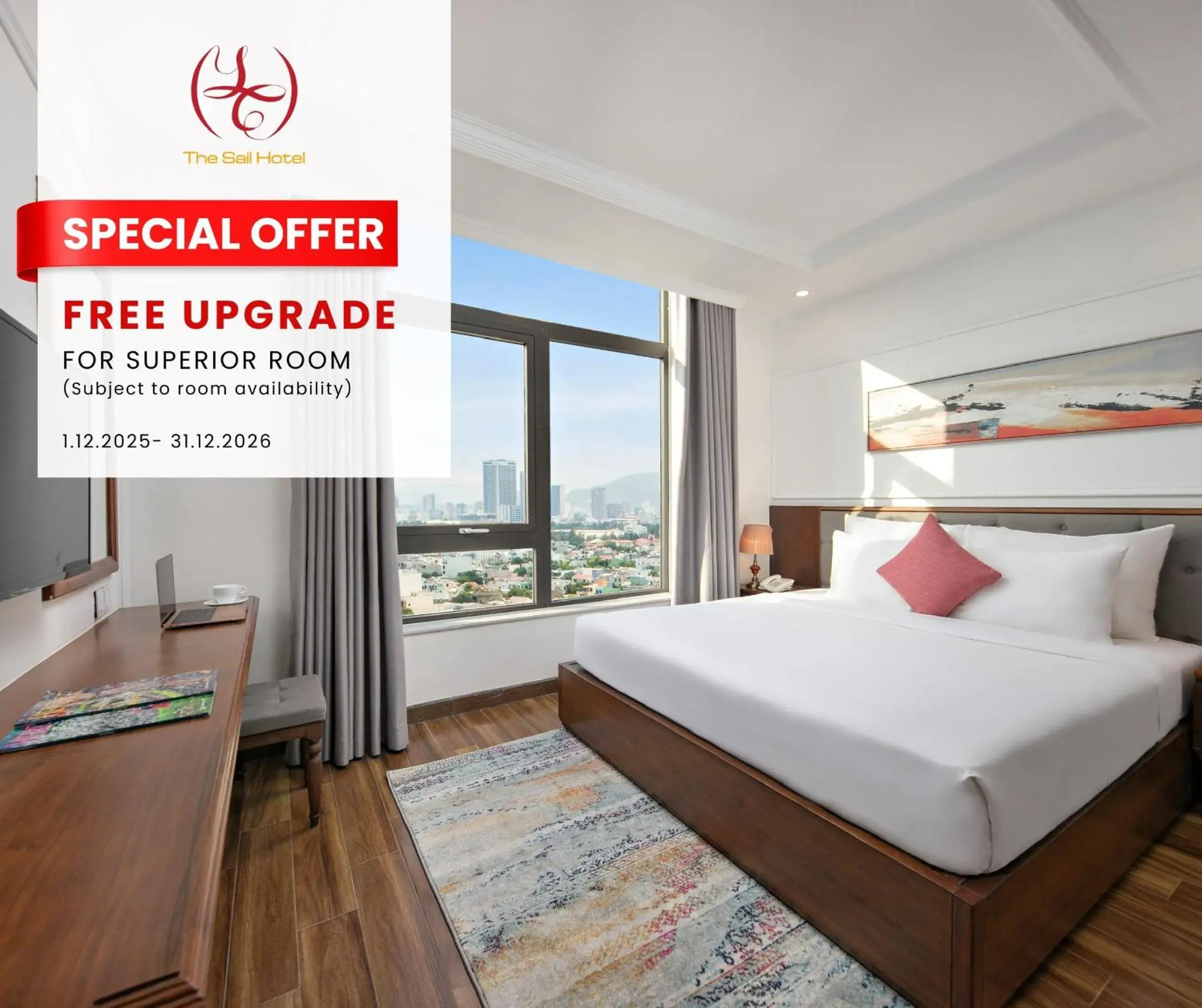 Bed in The Sail Hotel - My Khe Beach Bed in The Sail Hotel - My Khe Beach