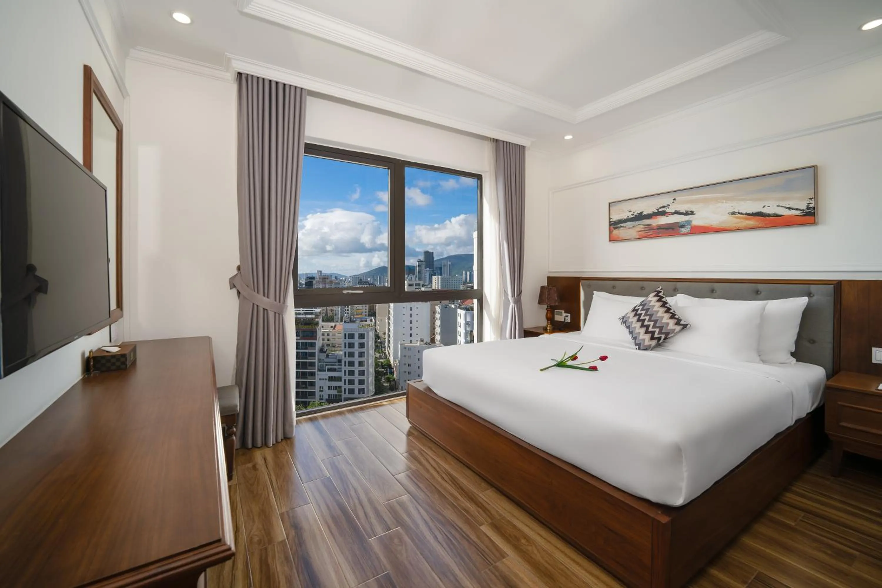 Photo of the whole room, Bed in The Sail Hotel - My Khe Beach