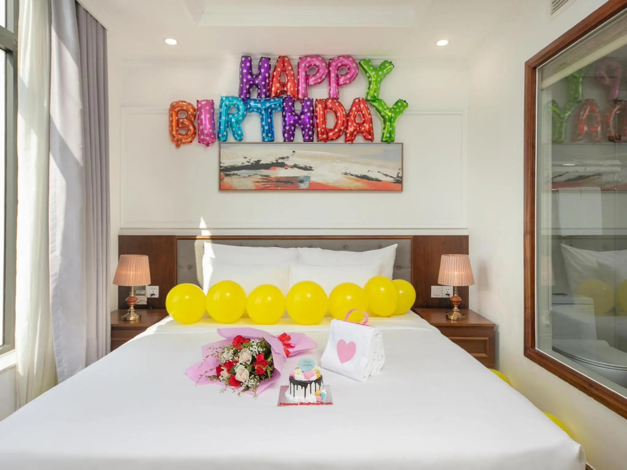 Bedroom, Bed in The Sail Hotel - My Khe Beach