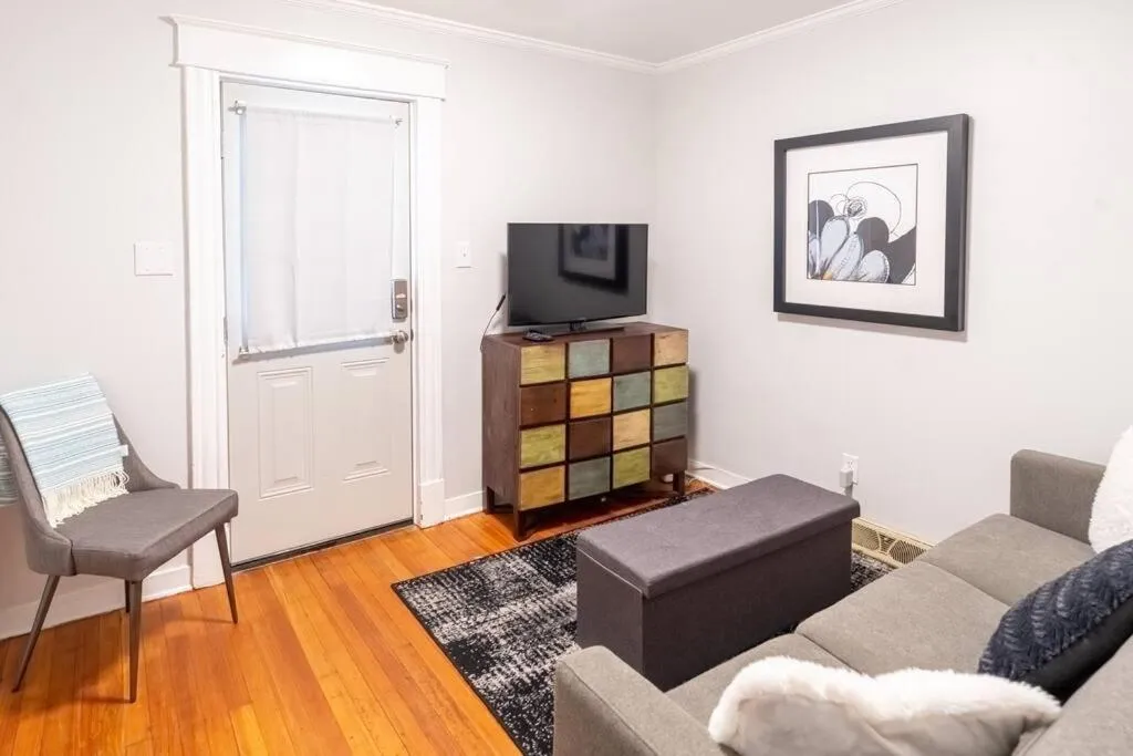 TV and multimedia in The Great Pink Lady with Huge Wrap Around Porch!