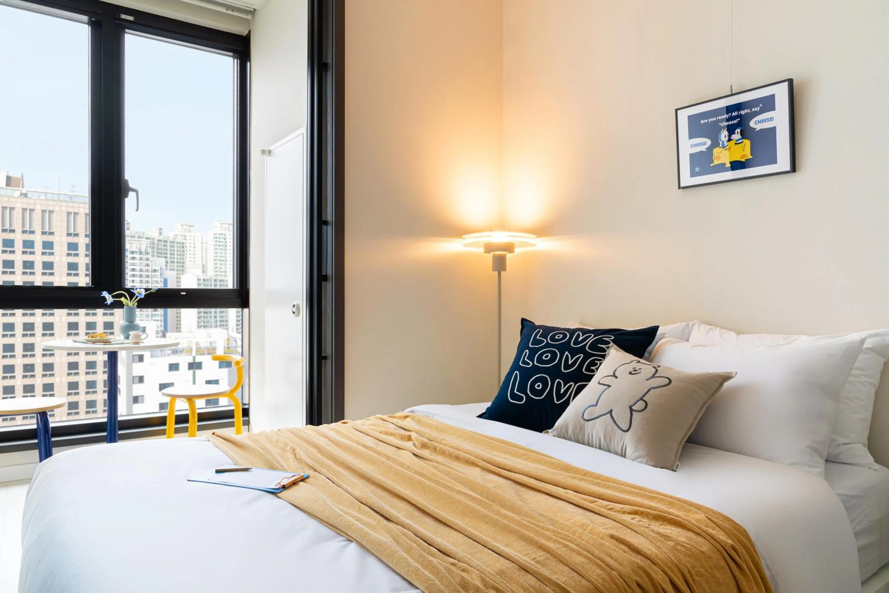 Bed in Urbanstay Seomyeon