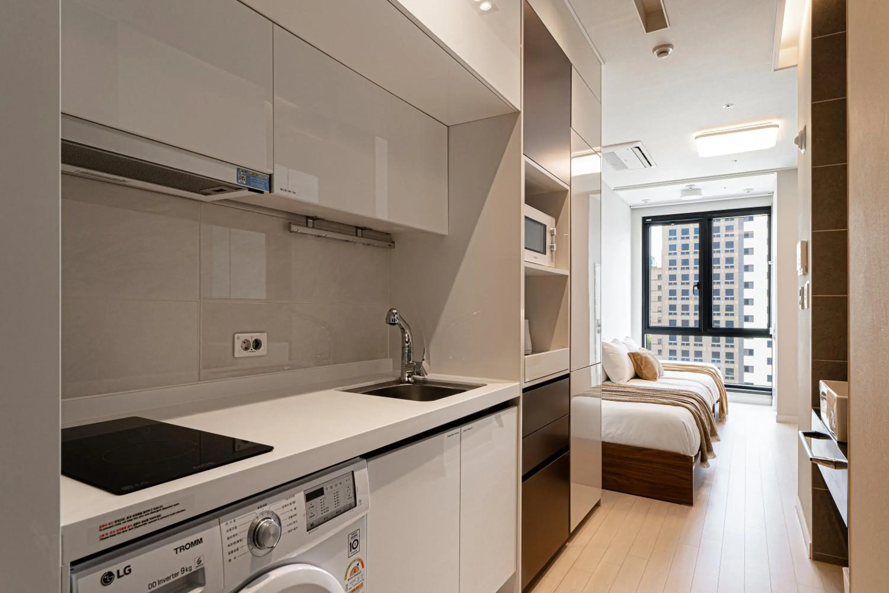 Kitchen or kitchenette, Bed in Urbanstay Seomyeon Kitchen or kitchenette, Bed in Urbanstay Seomyeon