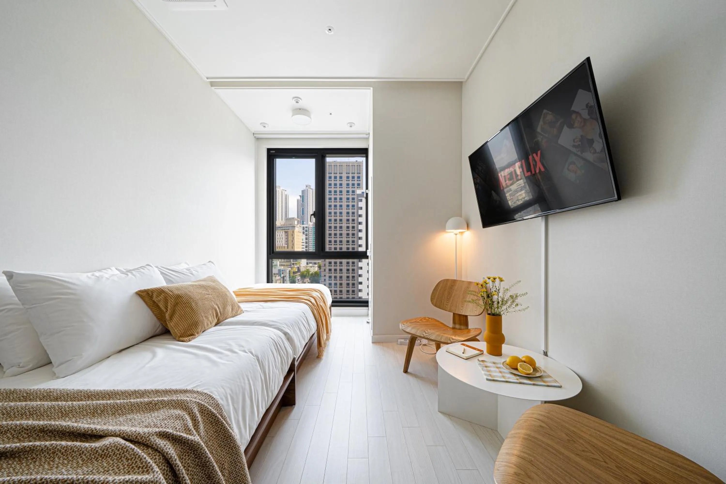 Bed in Urbanstay Seomyeon