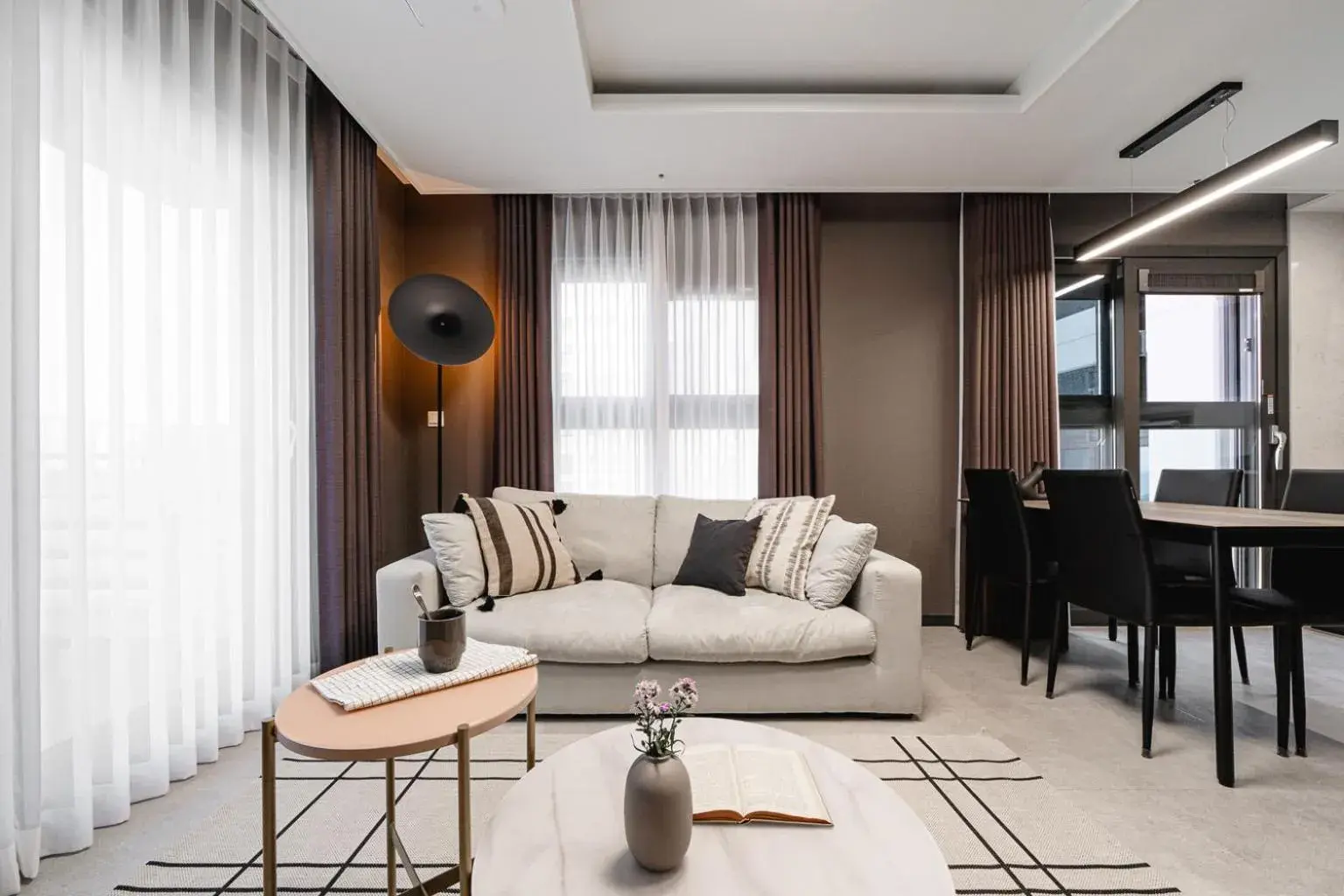 Living room in Le Collective Busan Gijang Living room in Le Collective Busan Gijang