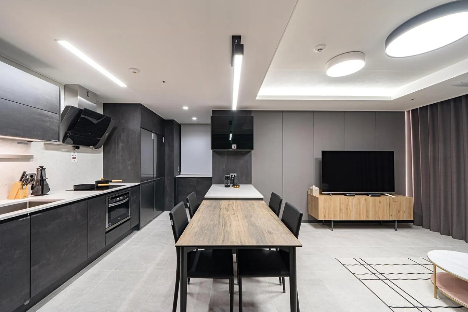 kitchen in Le Collective Busan Gijang