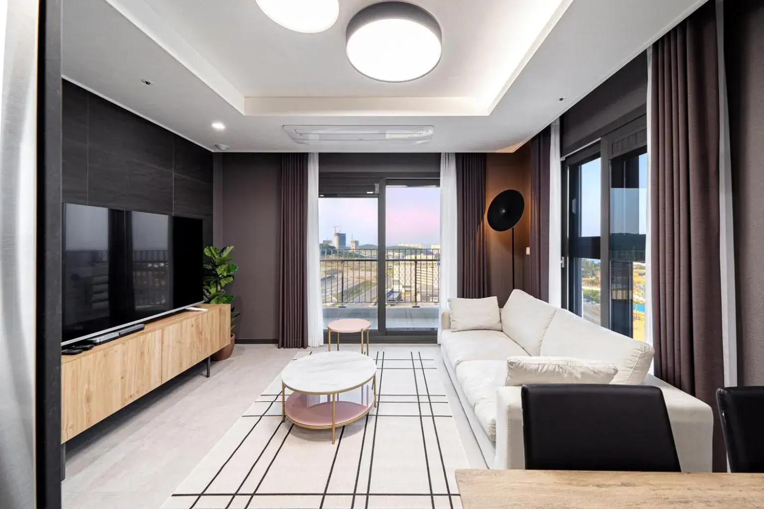 Living room in Le Collective Busan Gijang Living room in Le Collective Busan Gijang