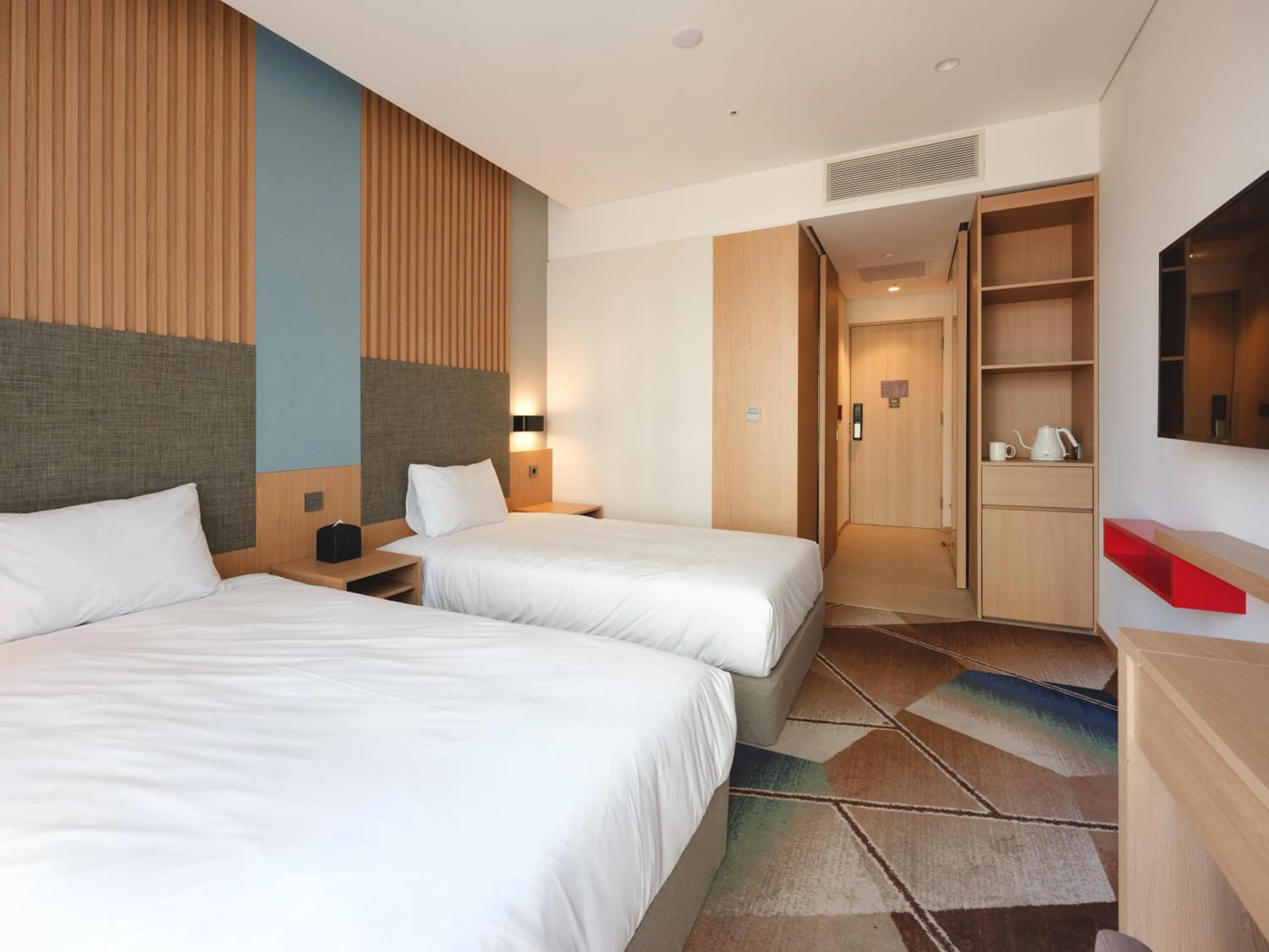 Bed in Urbanstay Residence Dongtan