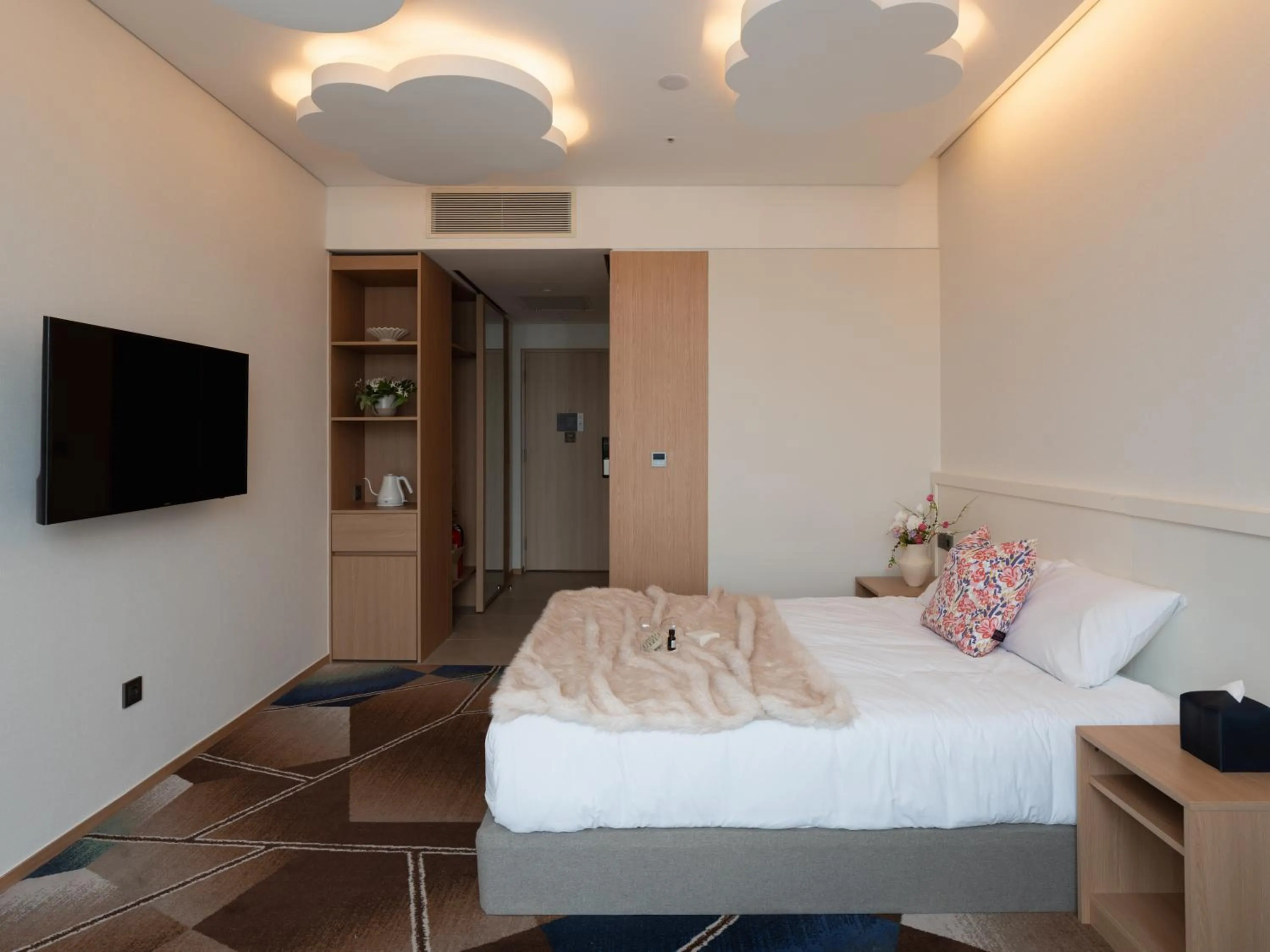 Bed in Urbanstay Residence Dongtan