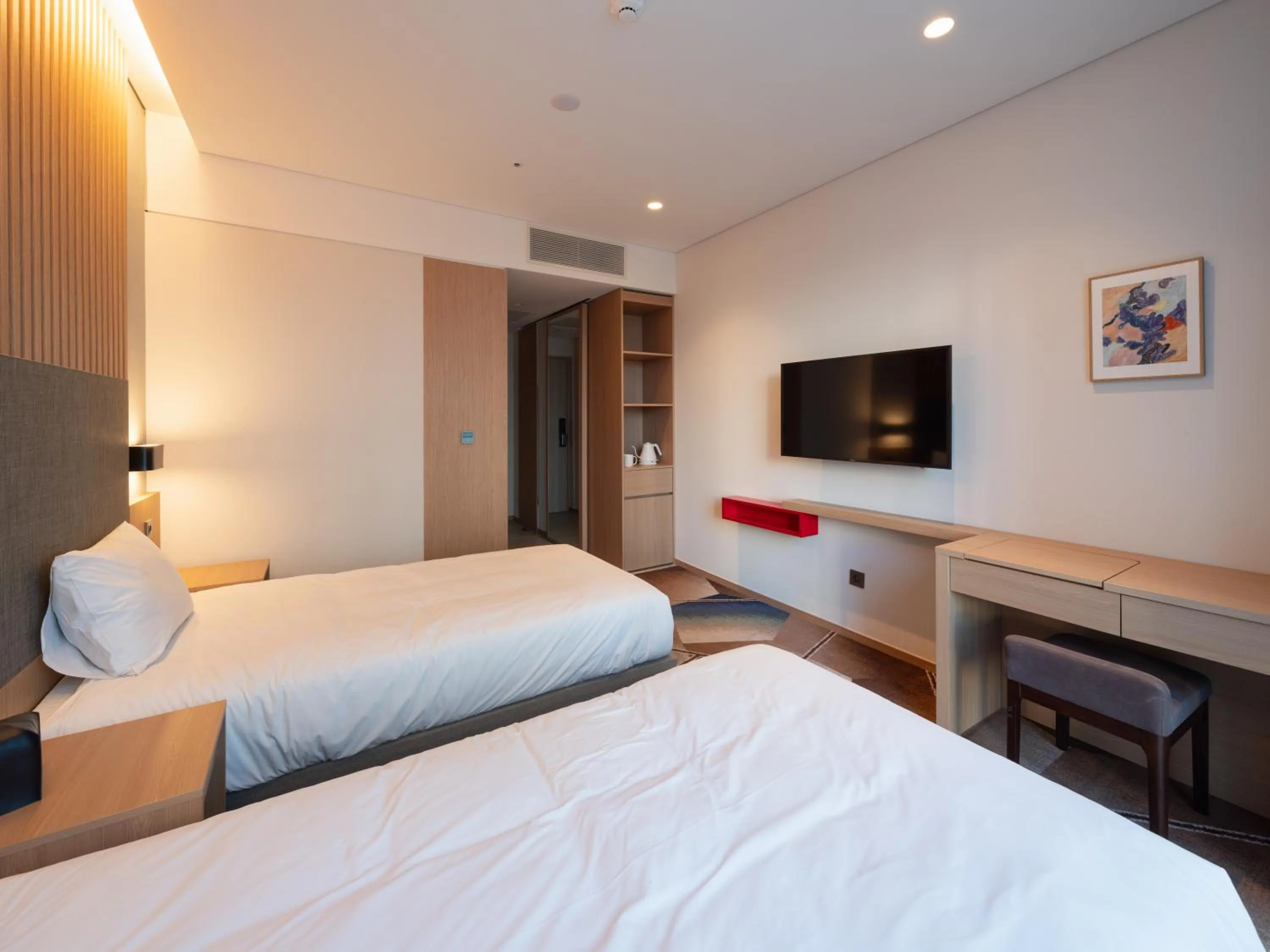 Bed in Urbanstay Residence Dongtan
