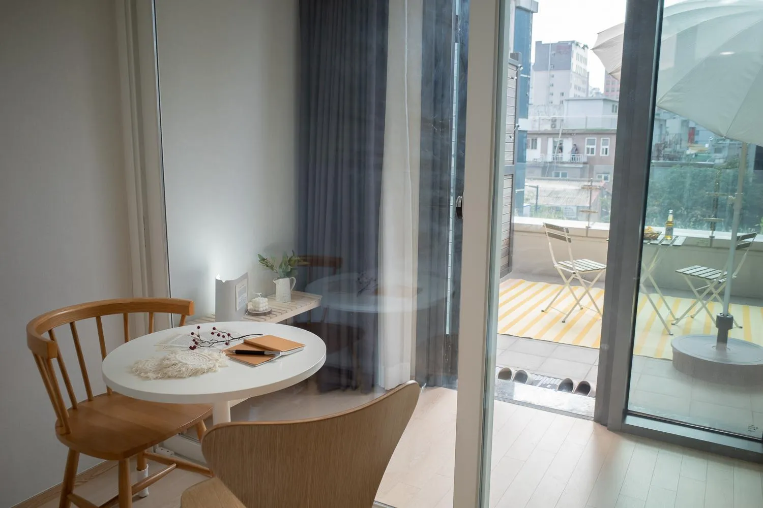 Seating area in Urbanstay Myeongdong