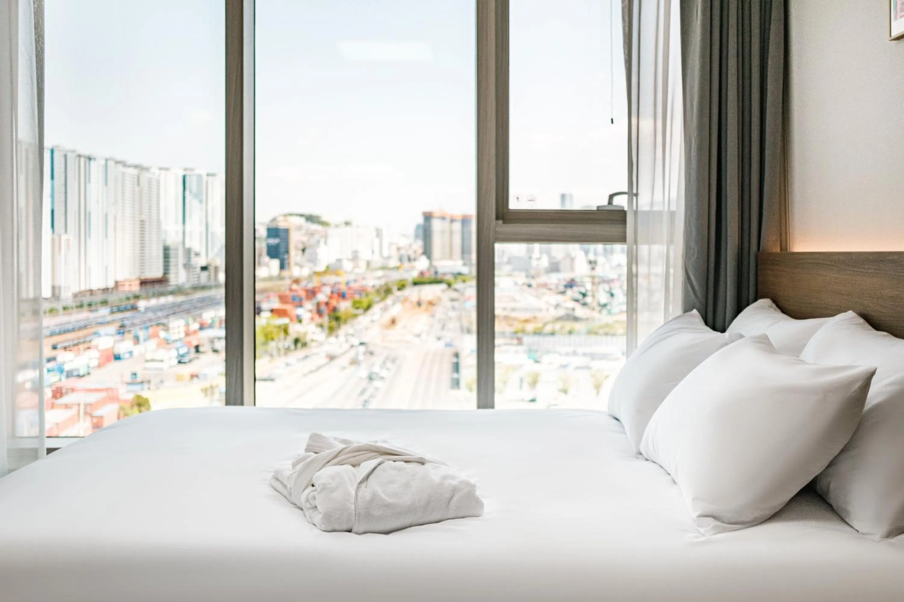 Bedroom, Bed in Le Collective Busan station