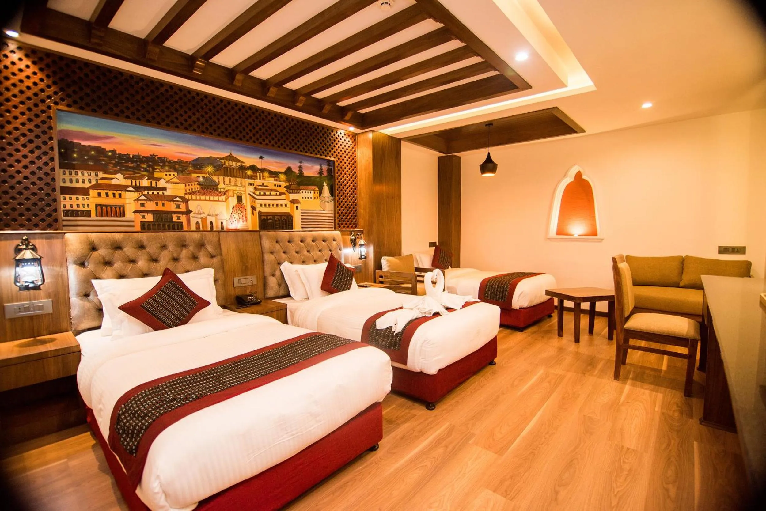 Bed in Everest Boutique Hotel