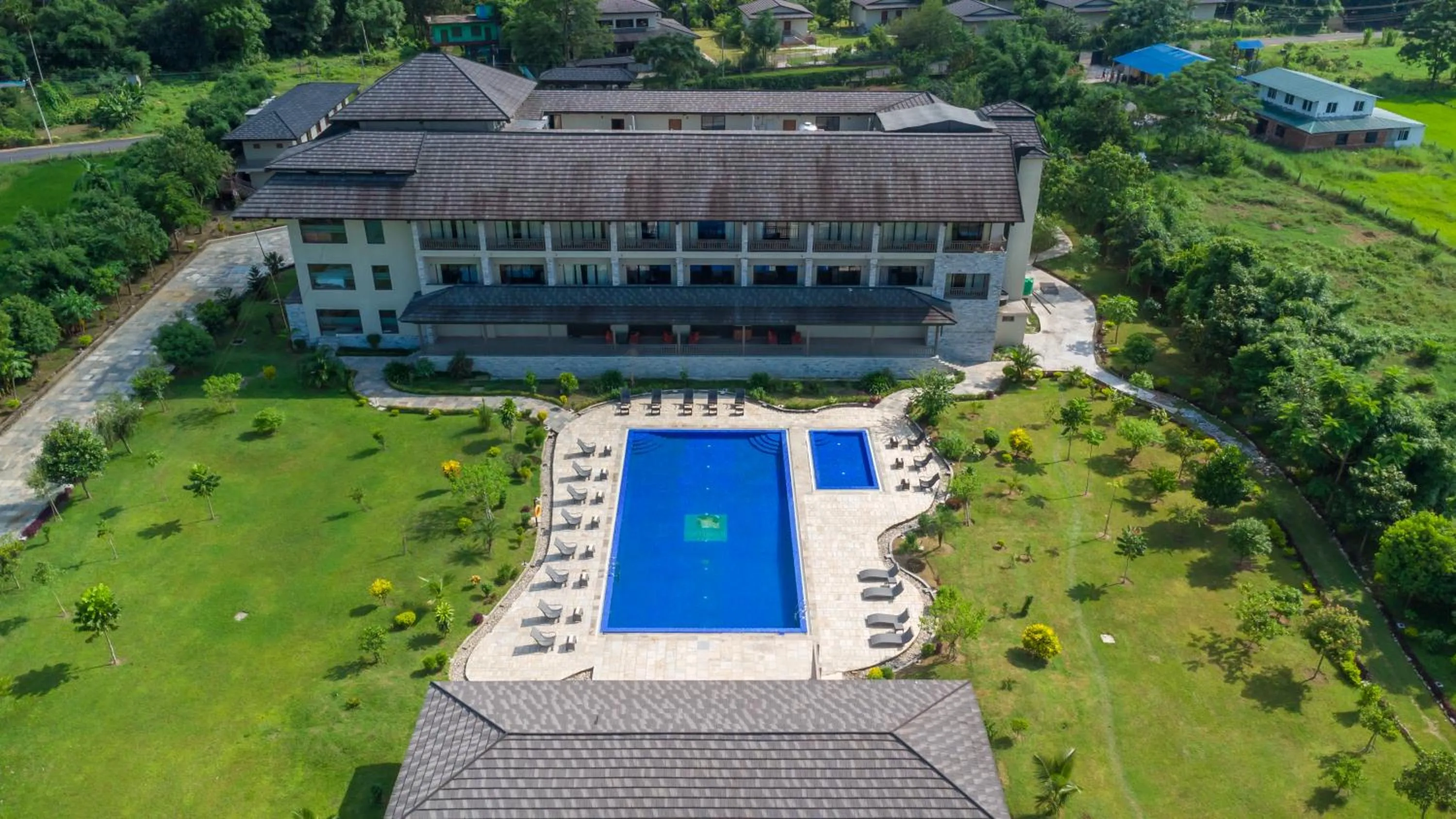 Bird's eye view in Soaltee Westend Resort Chitwan