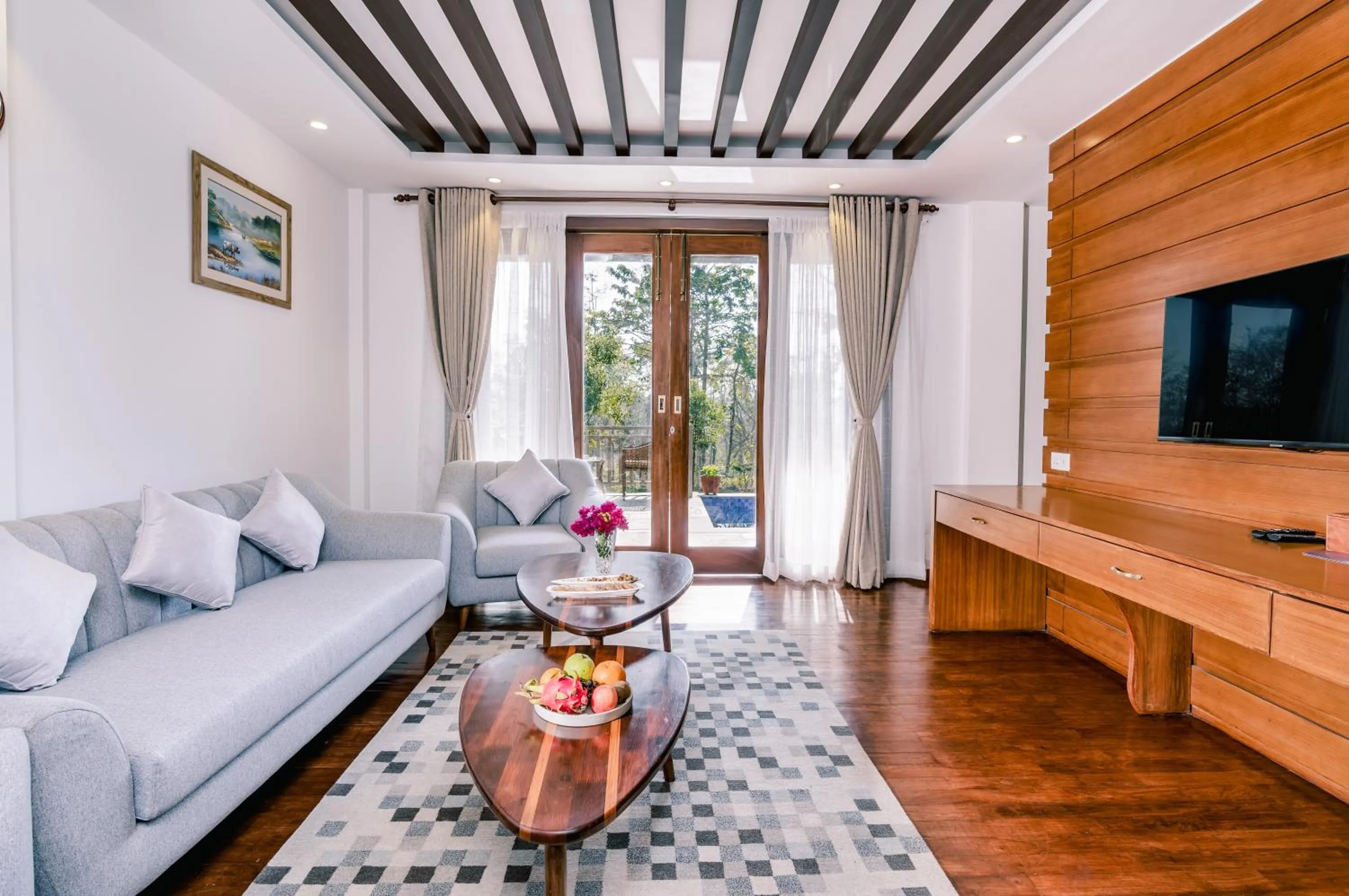 Living room in Soaltee Westend Resort Chitwan