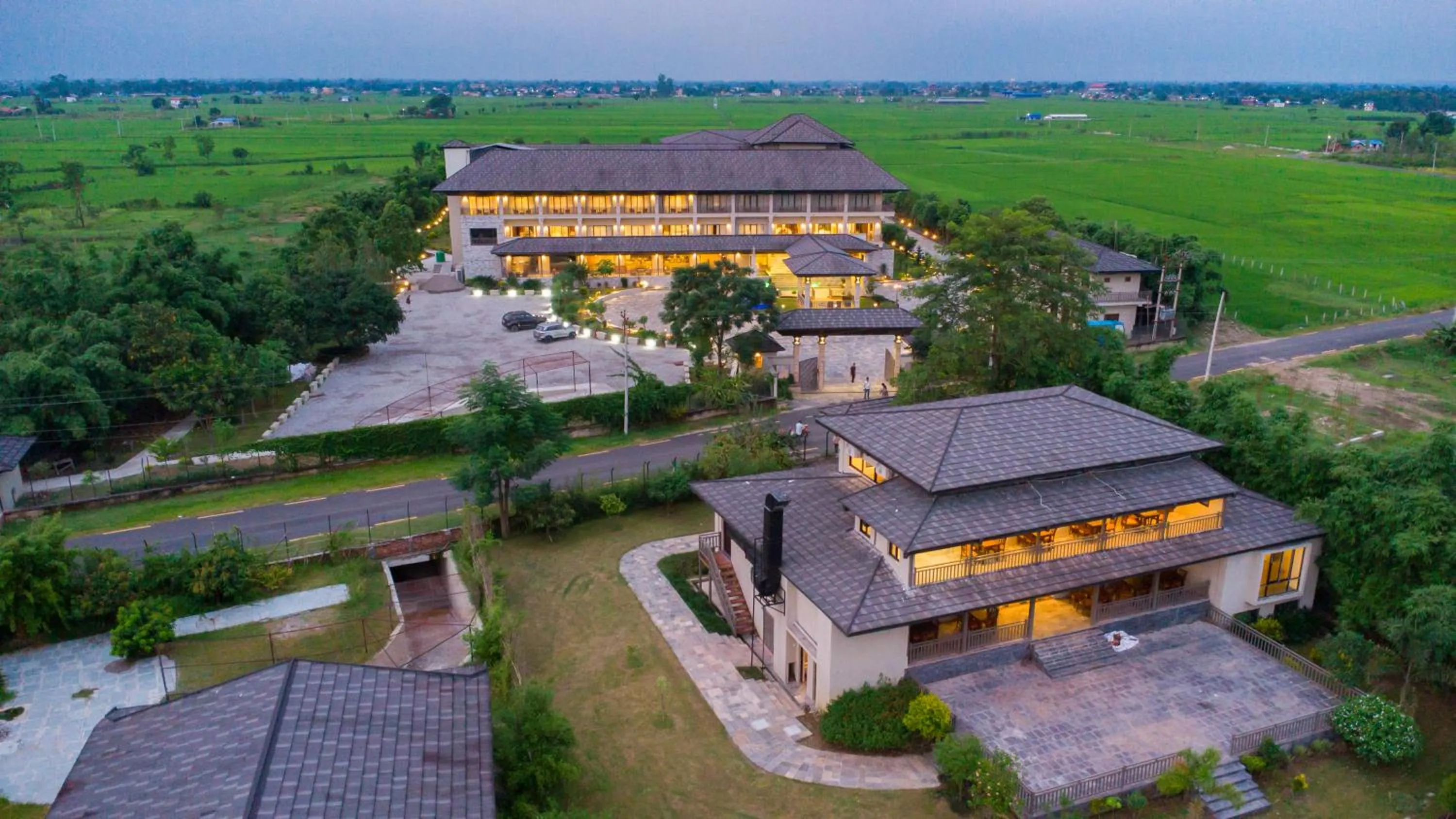 Bird's eye view in Soaltee Westend Resort Chitwan