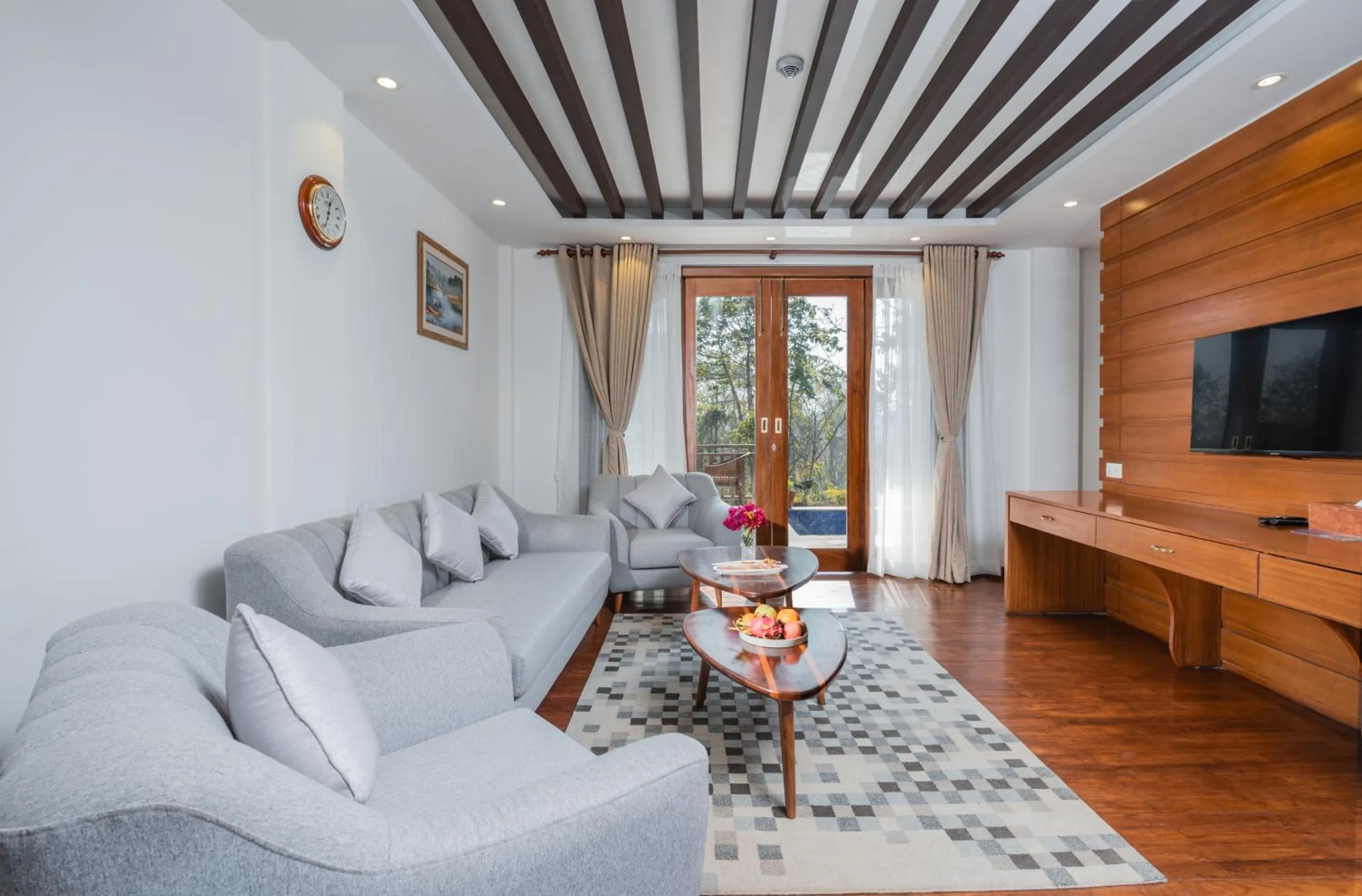 Living room in Soaltee Westend Resort Chitwan