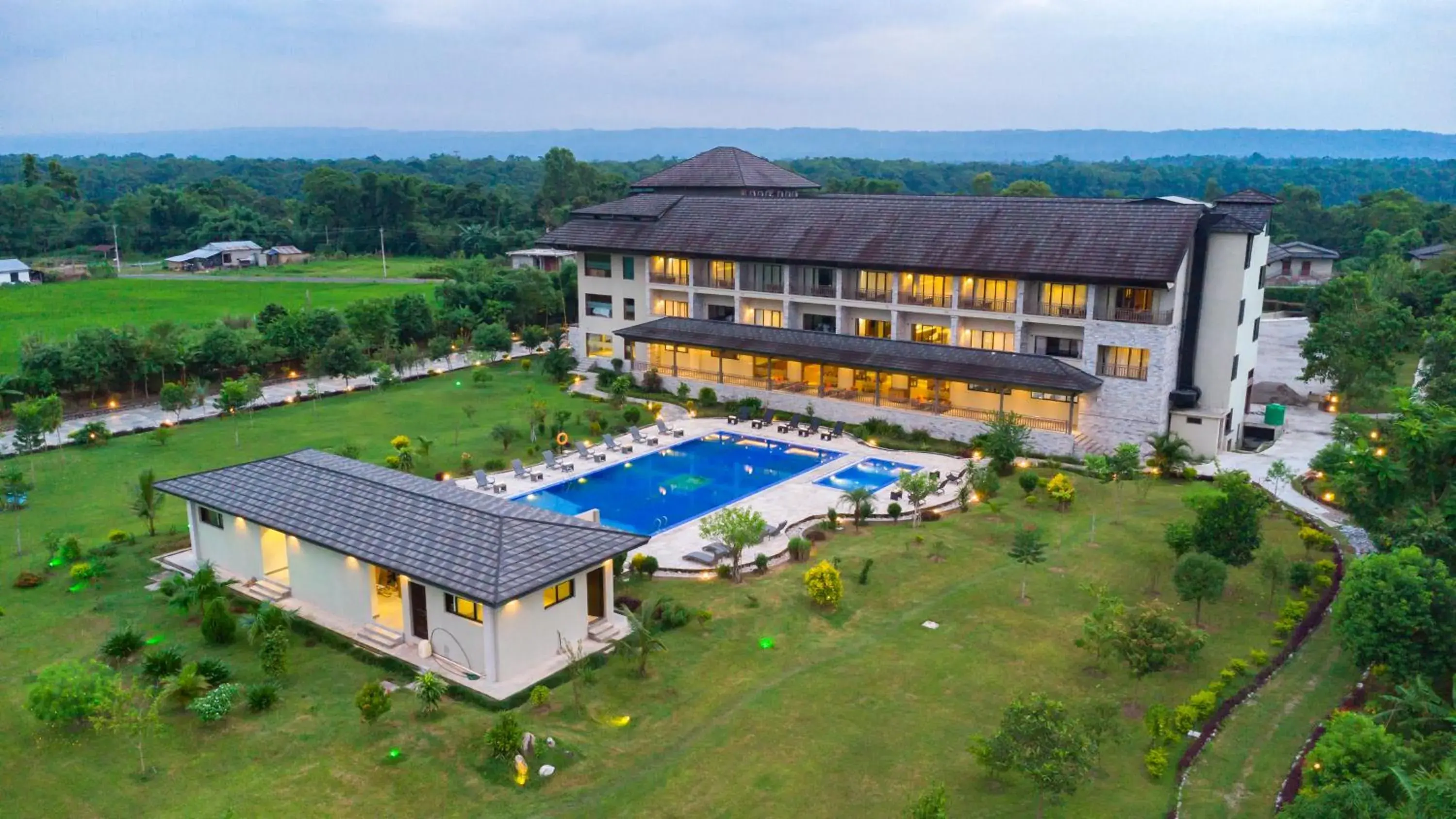 Bird's eye view in Soaltee Westend Resort Chitwan Bird's eye view in Soaltee Westend Resort Chitwan