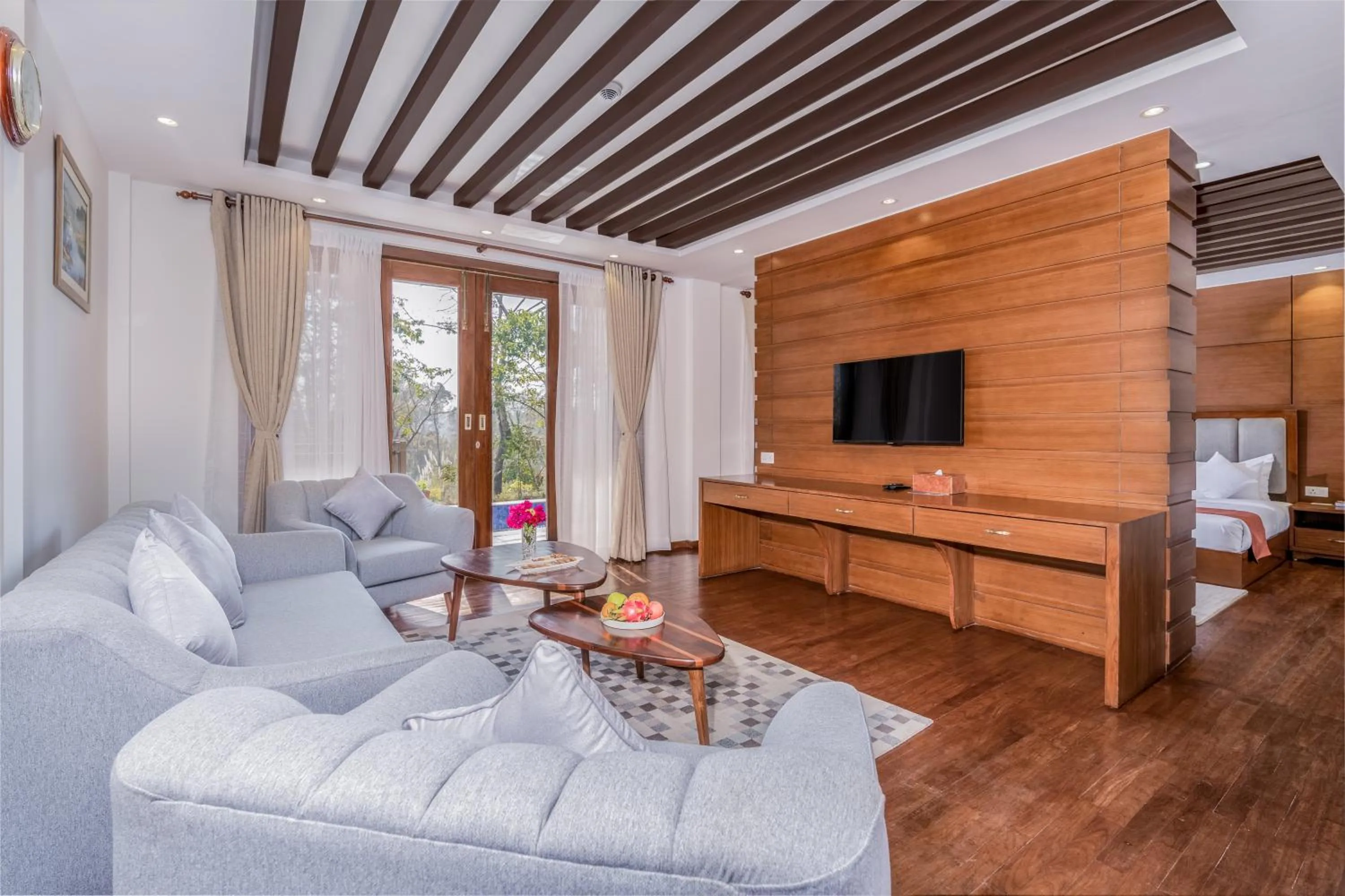 Living room in Soaltee Westend Resort Chitwan