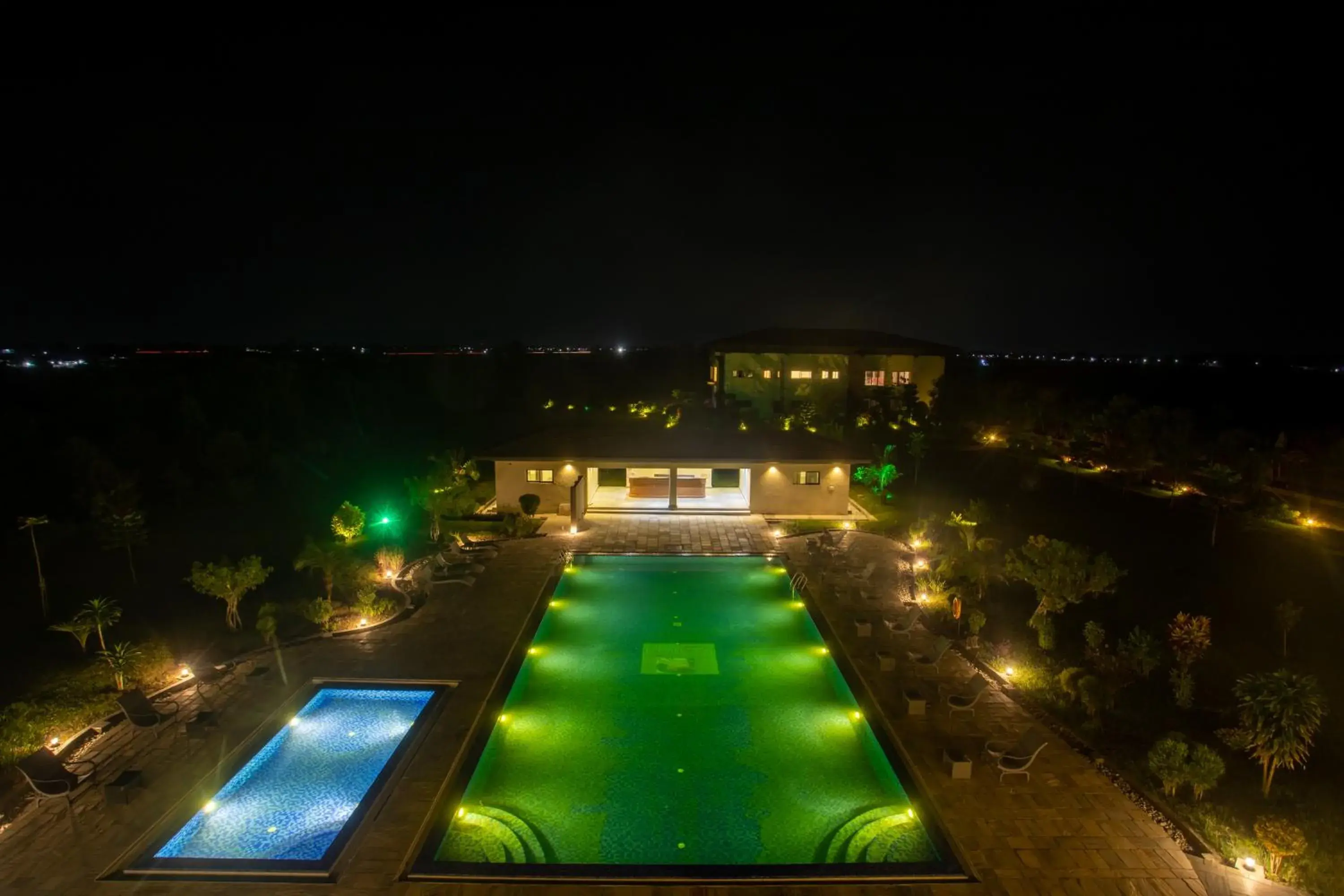 Pool view in Soaltee Westend Resort Chitwan Pool view in Soaltee Westend Resort Chitwan