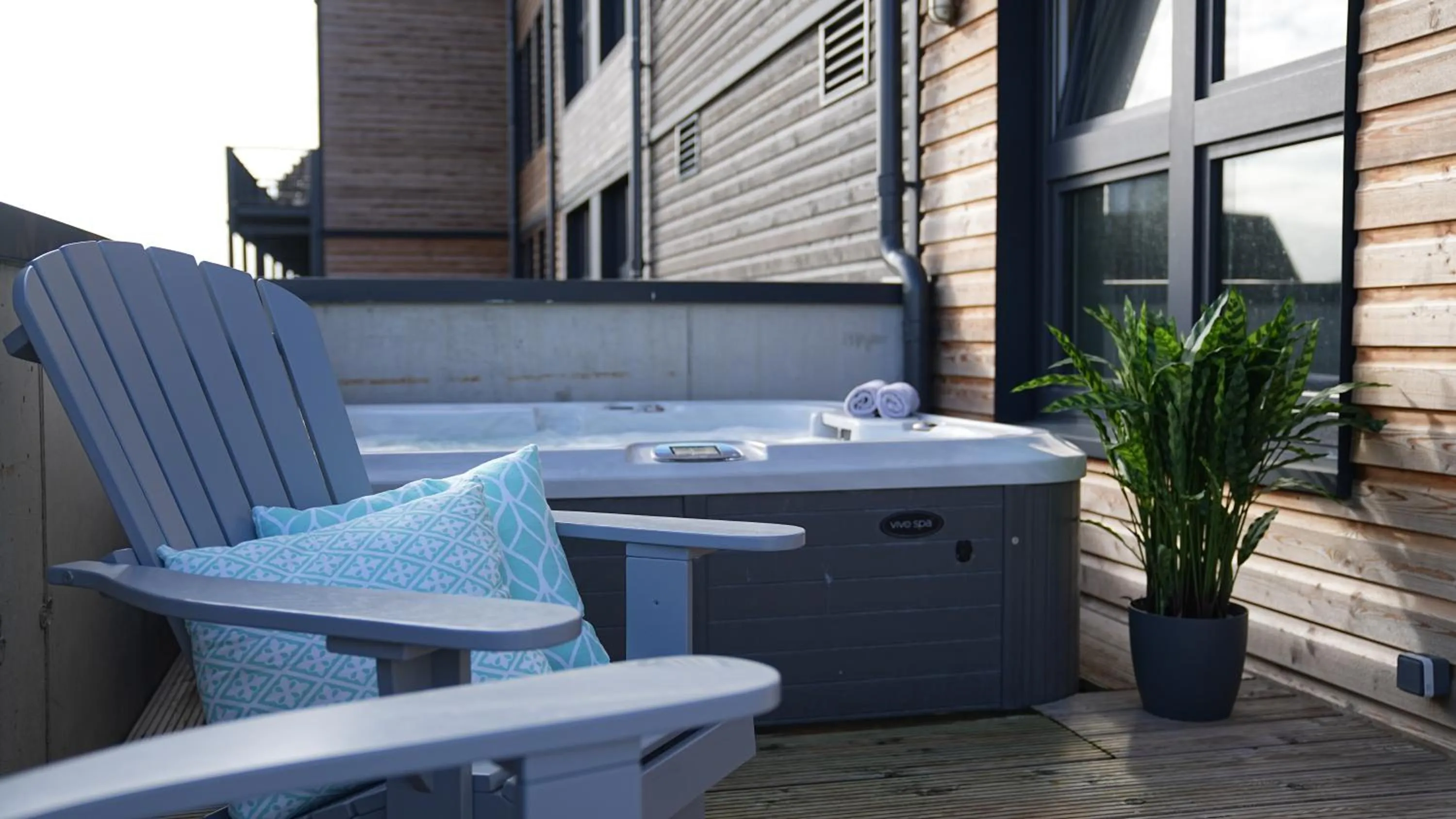 Hot Tub in Bretterbude Büsum