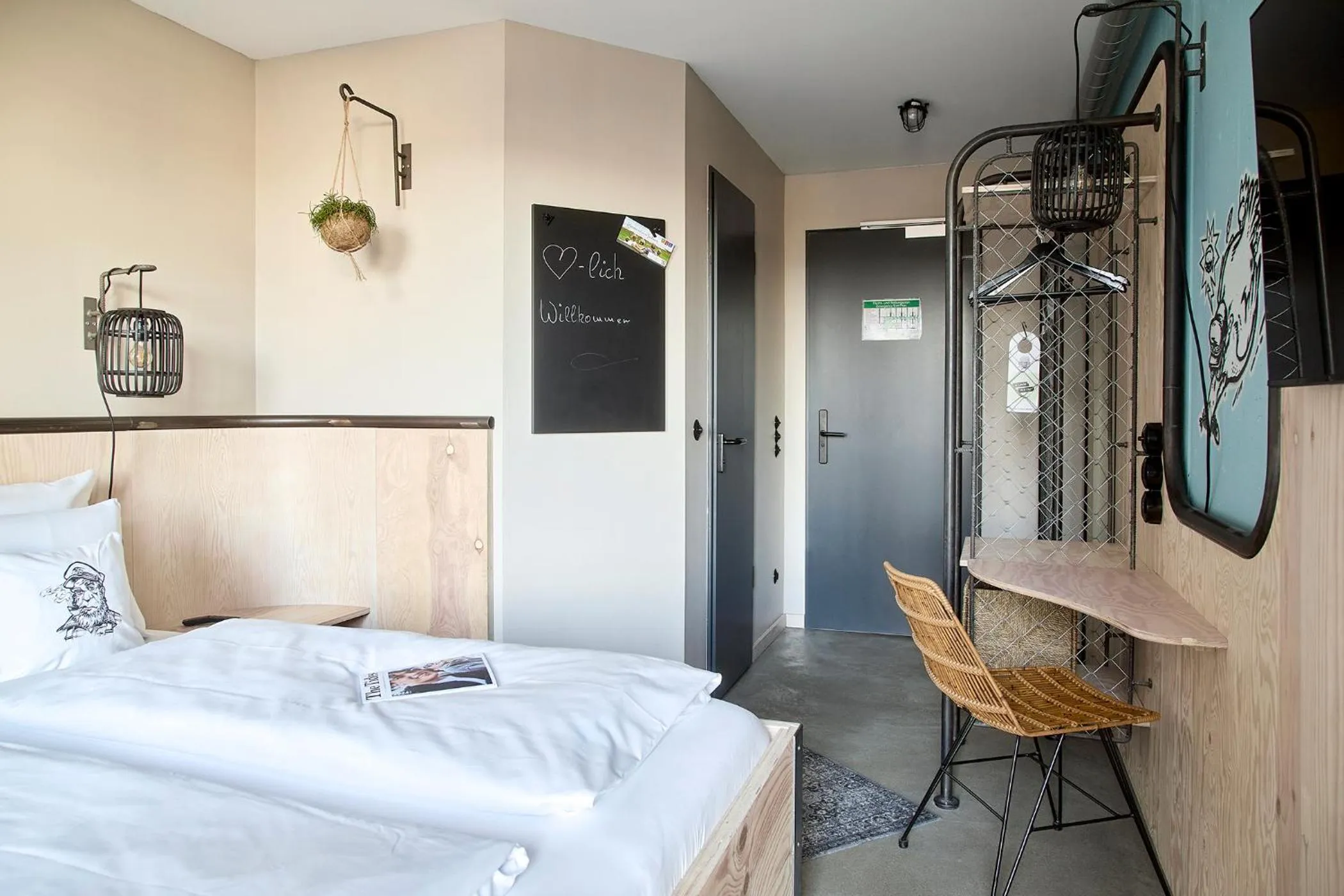 Bedroom, Bed in Bretterbude Büsum