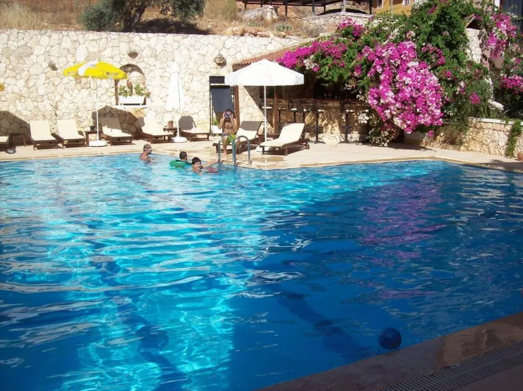 Pool view in Sevgi Hotel Kalkan
