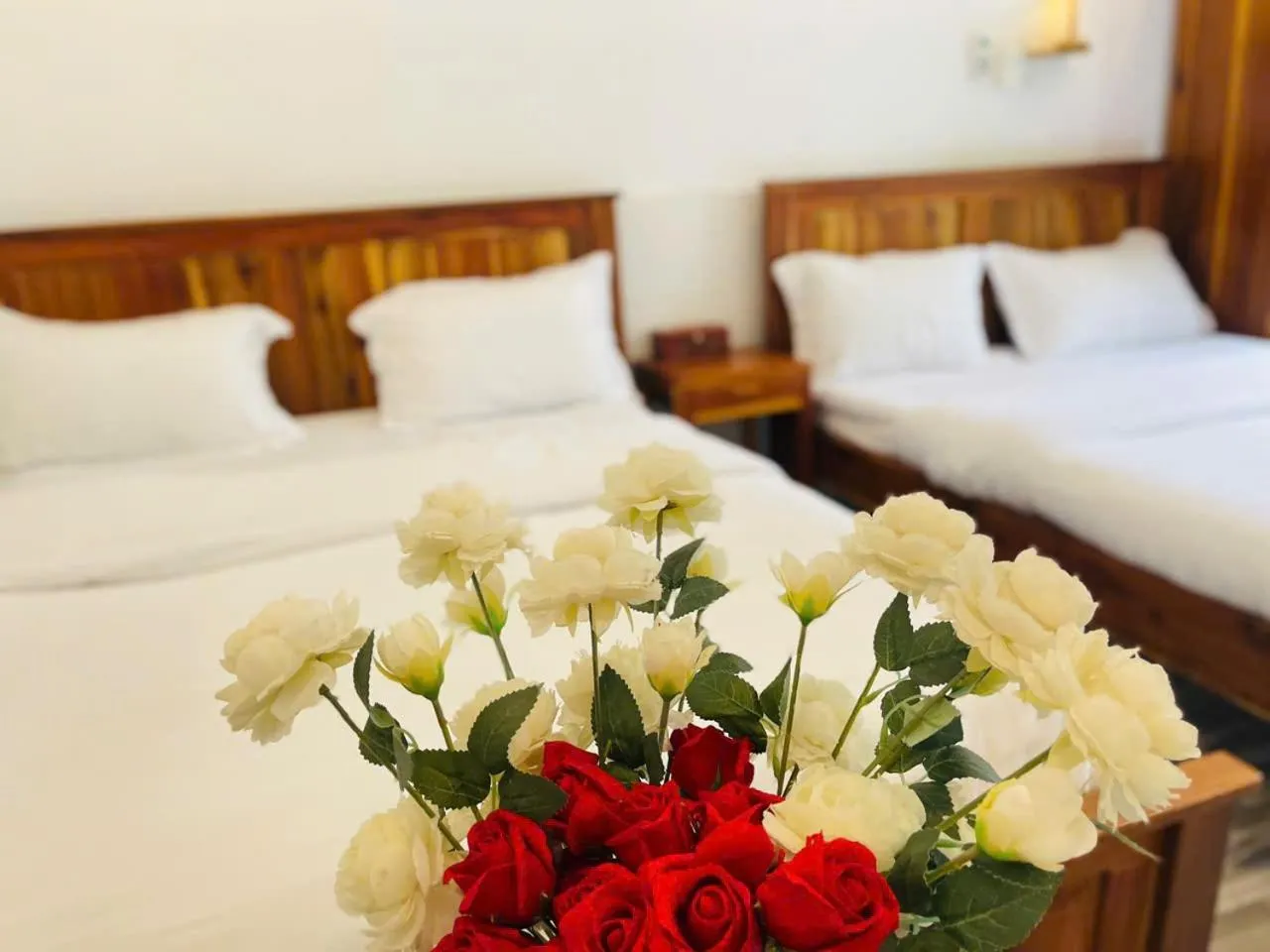 Bed in Hoang Phuc resort