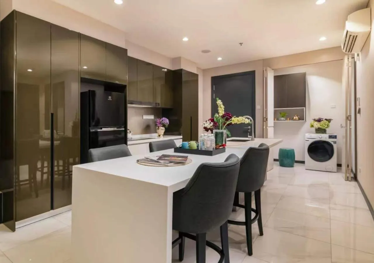 Kitchen or kitchenette in 8 Kia Peng KLCC by WSD