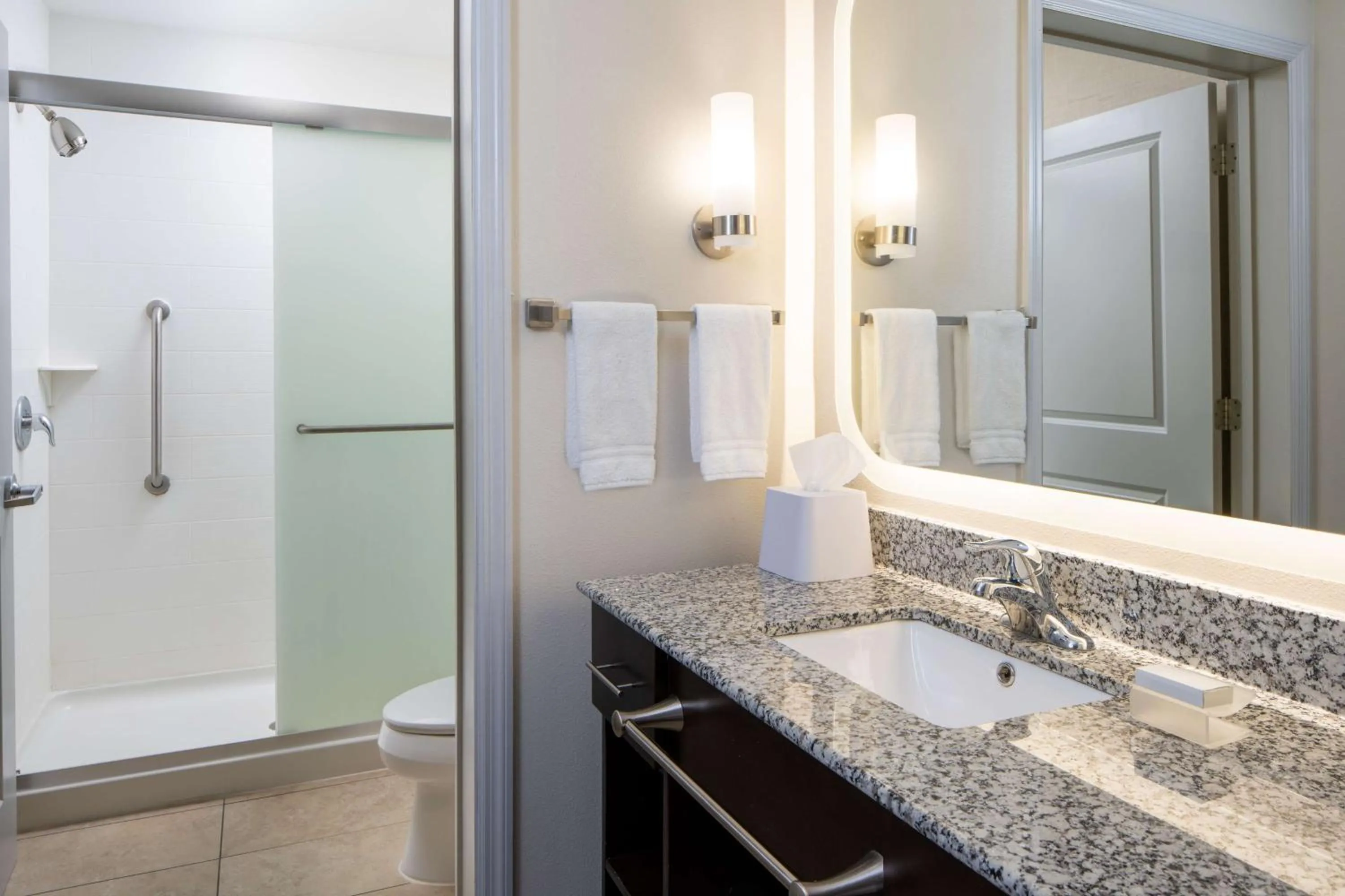 Bathroom in Homewood Suites by Hilton Huntsville-Downtown
