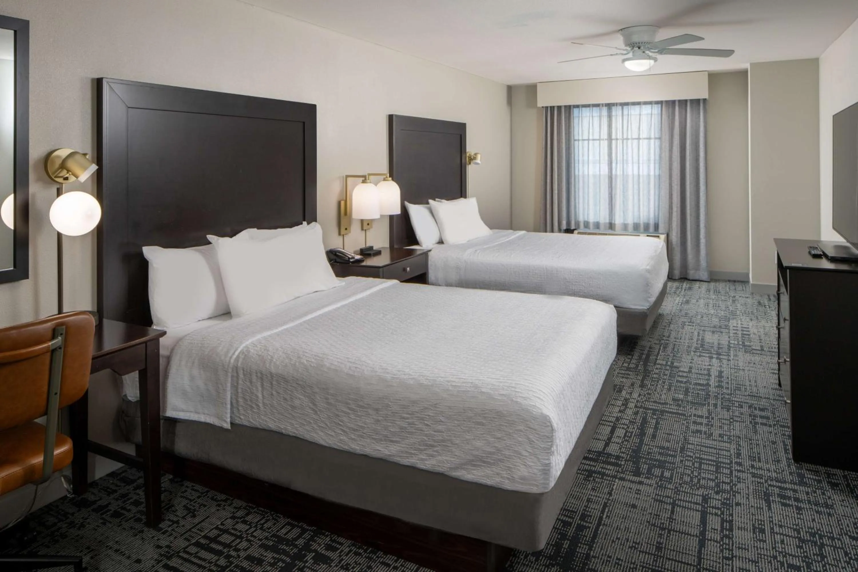 Bed in Homewood Suites by Hilton Huntsville-Downtown