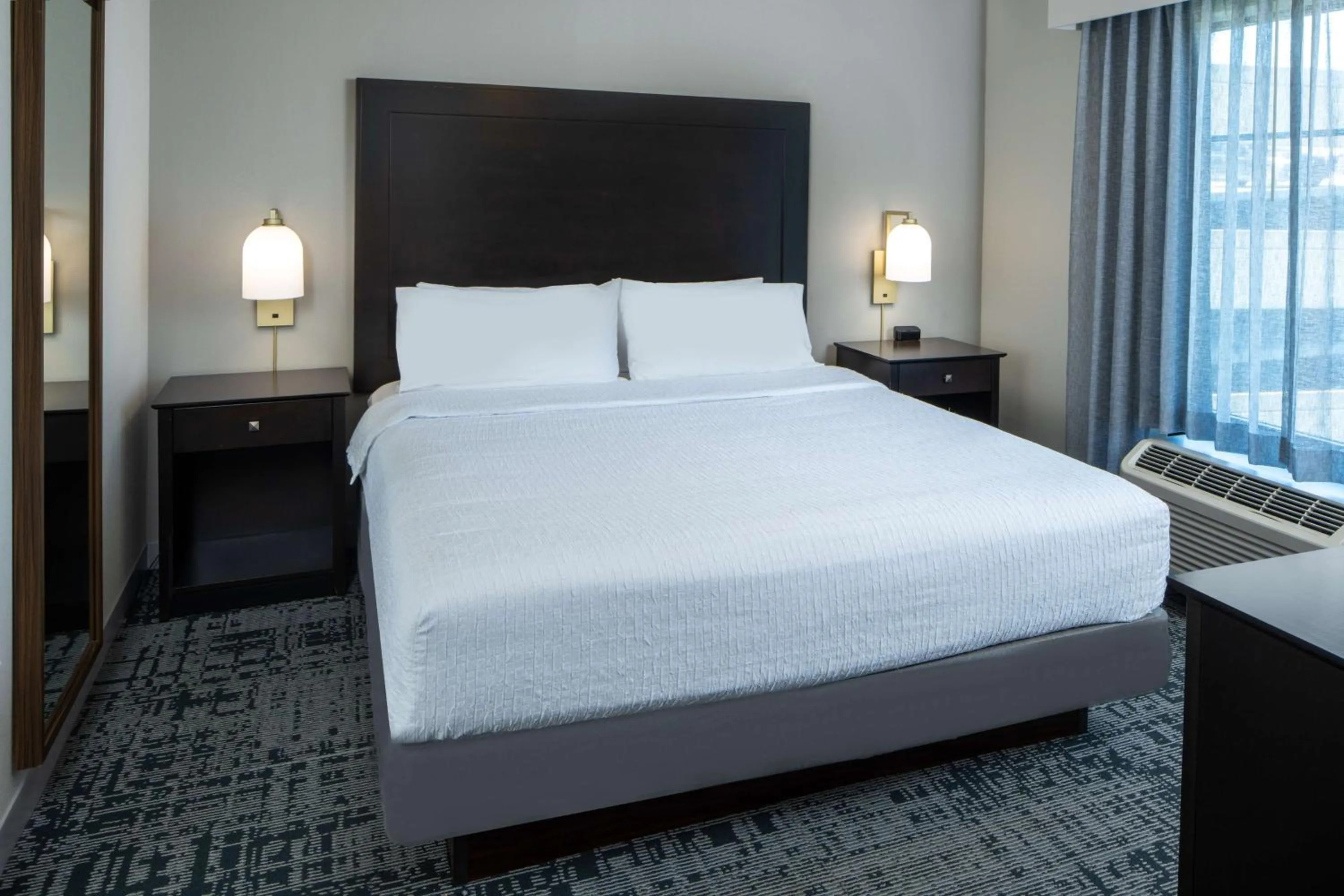 Bed in Homewood Suites by Hilton Huntsville-Downtown