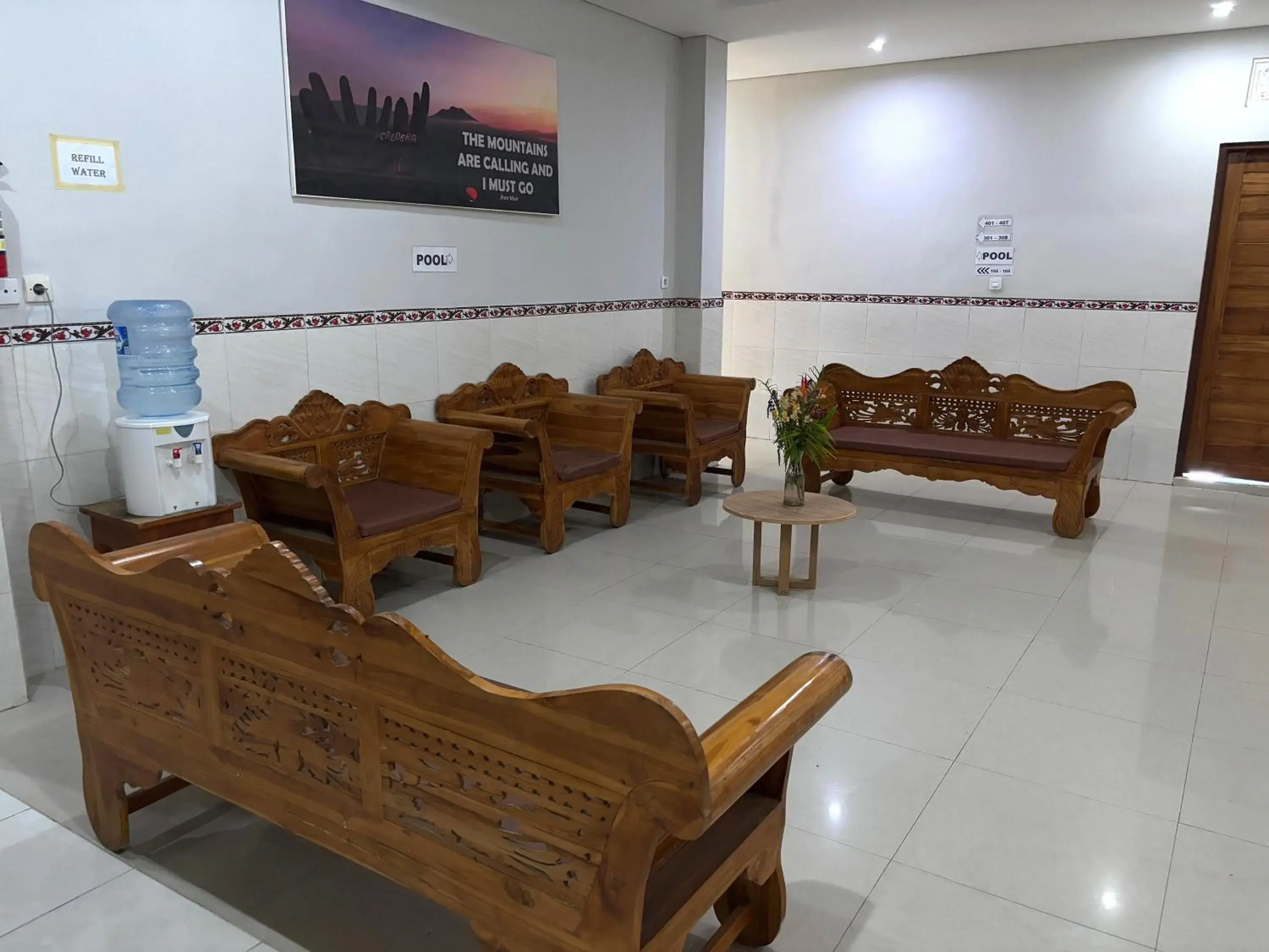 Living room in Caldera Hotel & Restaurant Living room in Caldera Hotel & Restaurant