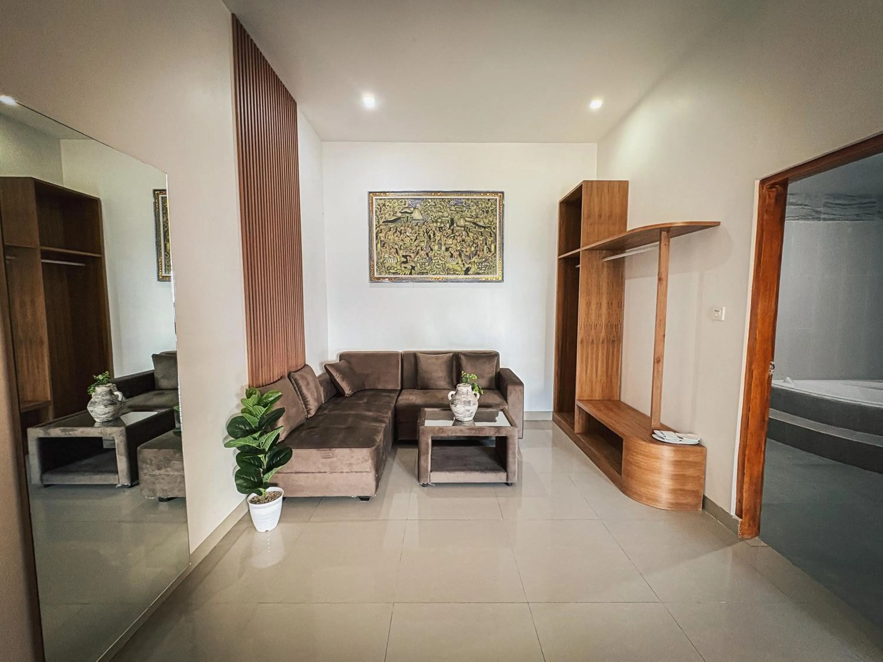 Bed in Caldera Hotel & Restaurant