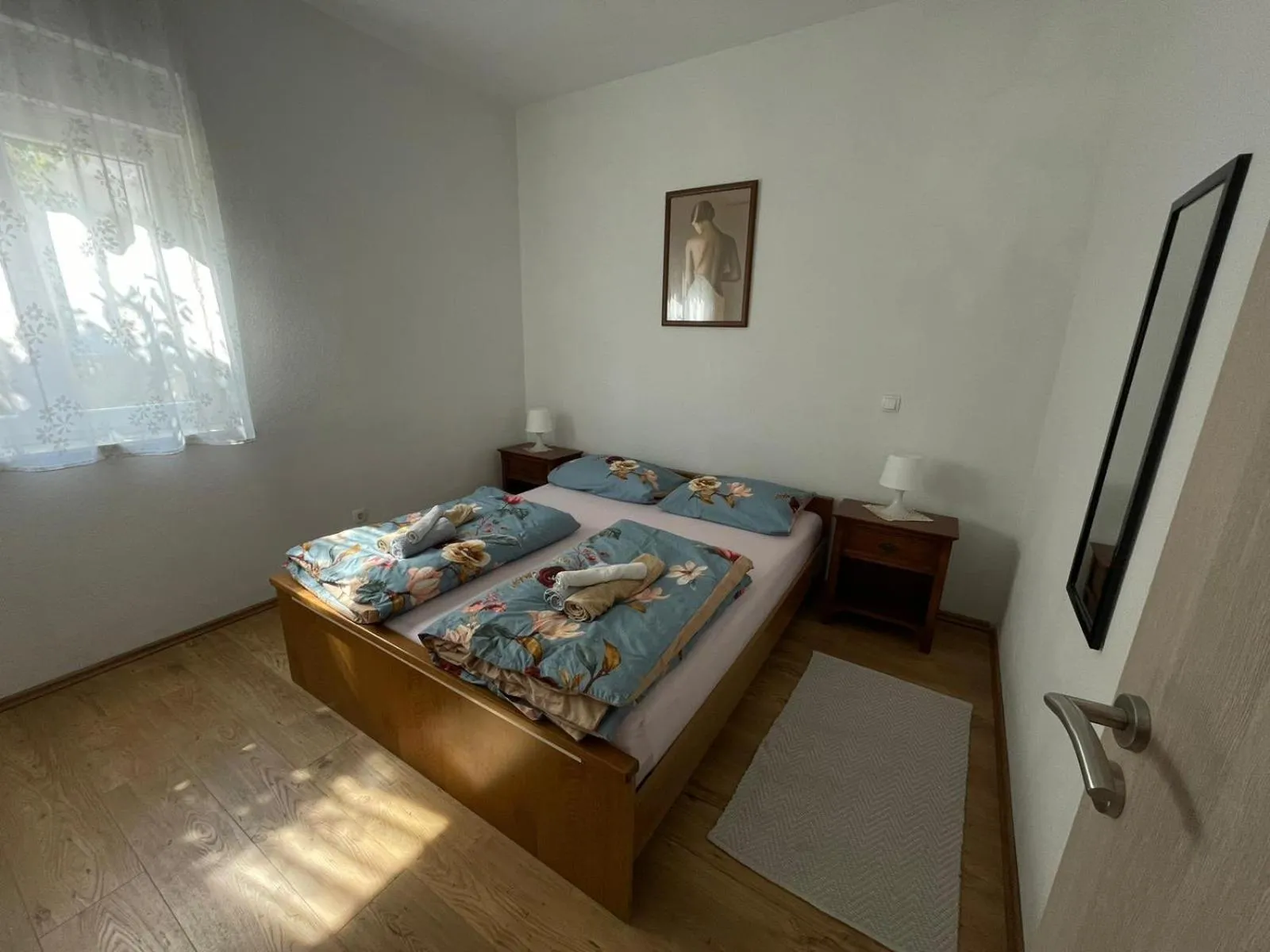 Bed in Kuca za odmor u Kastelima s pogledom na more