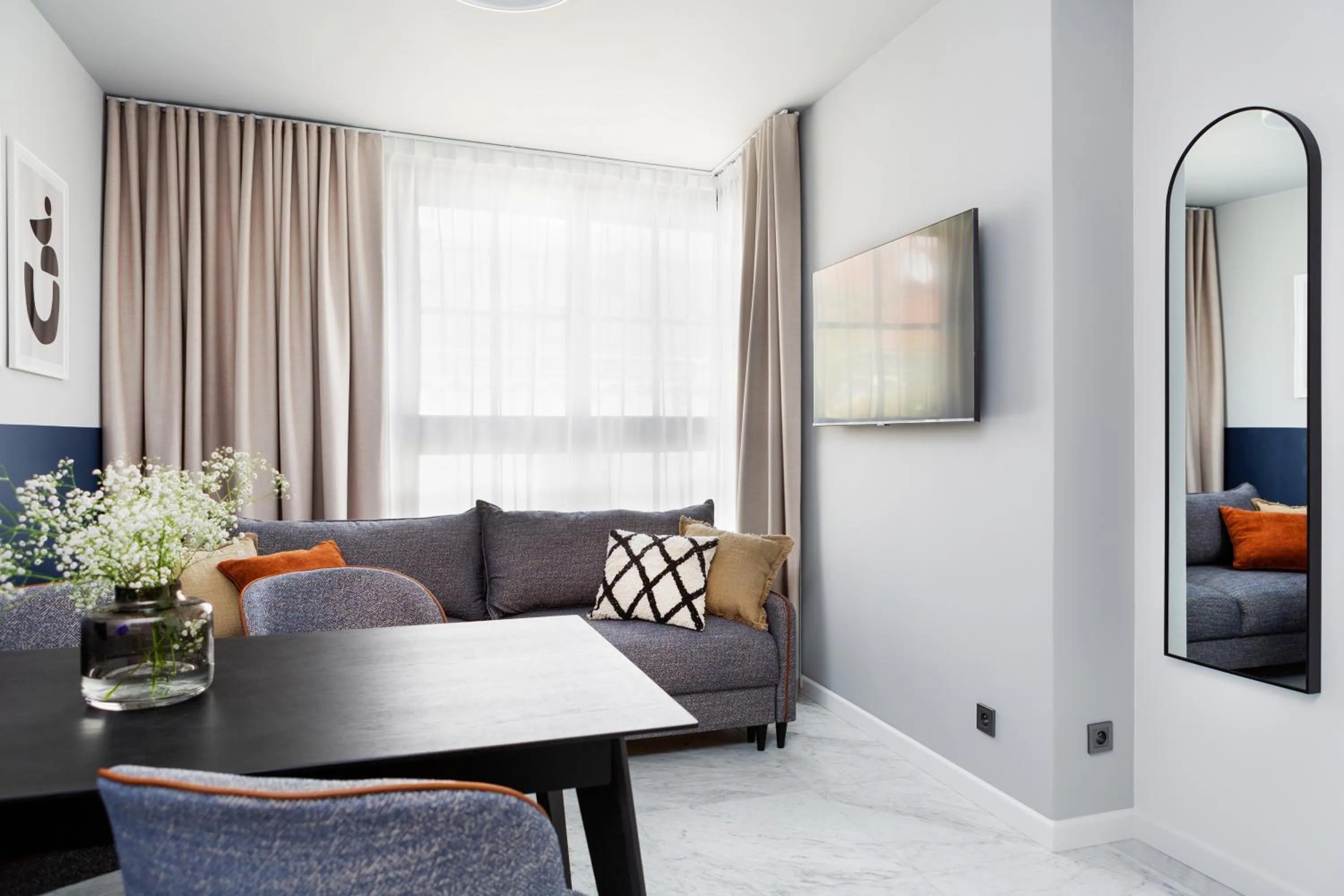 Seating area in H11 Aparthotel