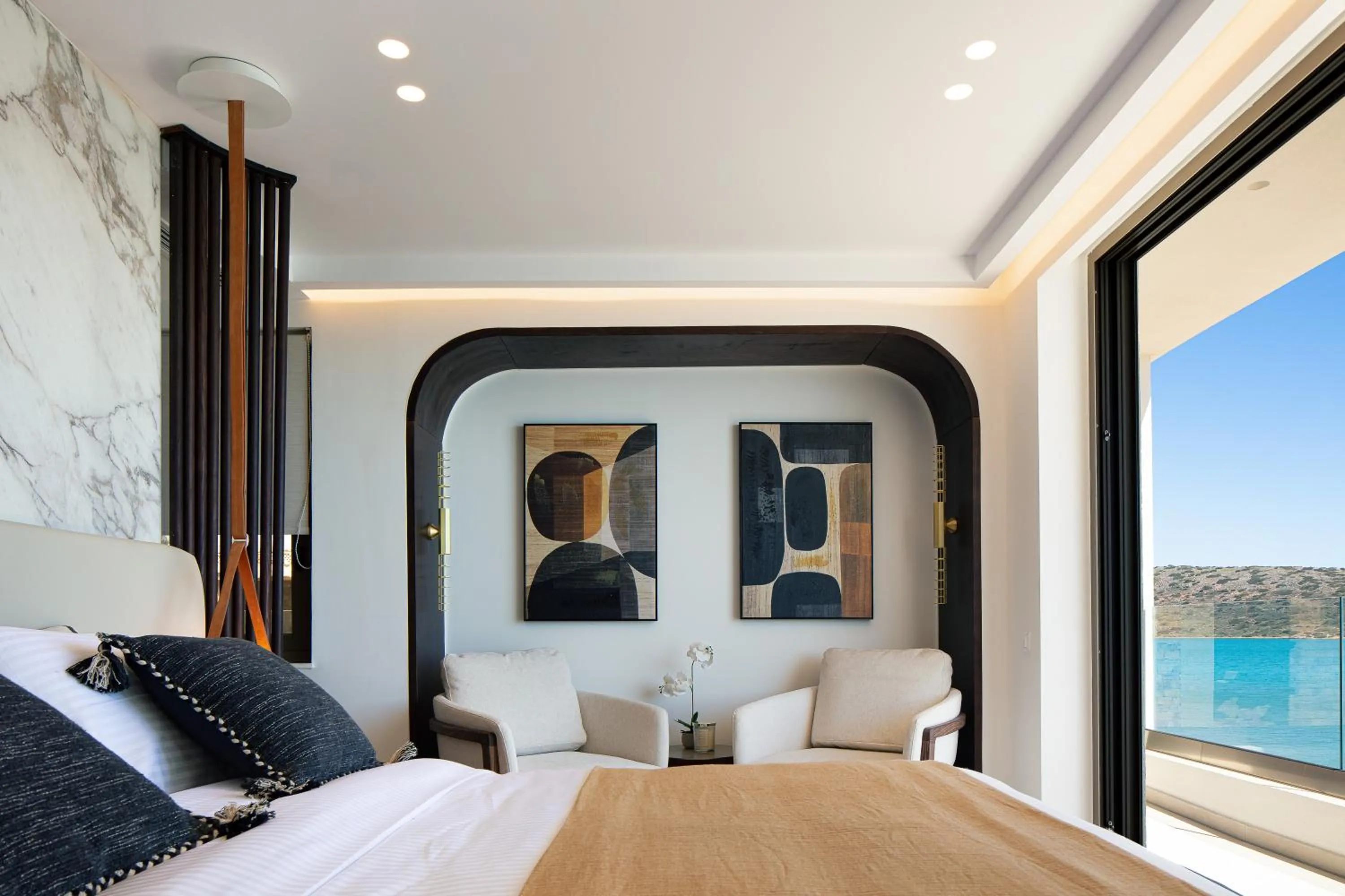 Bedroom, Bed in Naiades Boutique Hotel - Adults Only