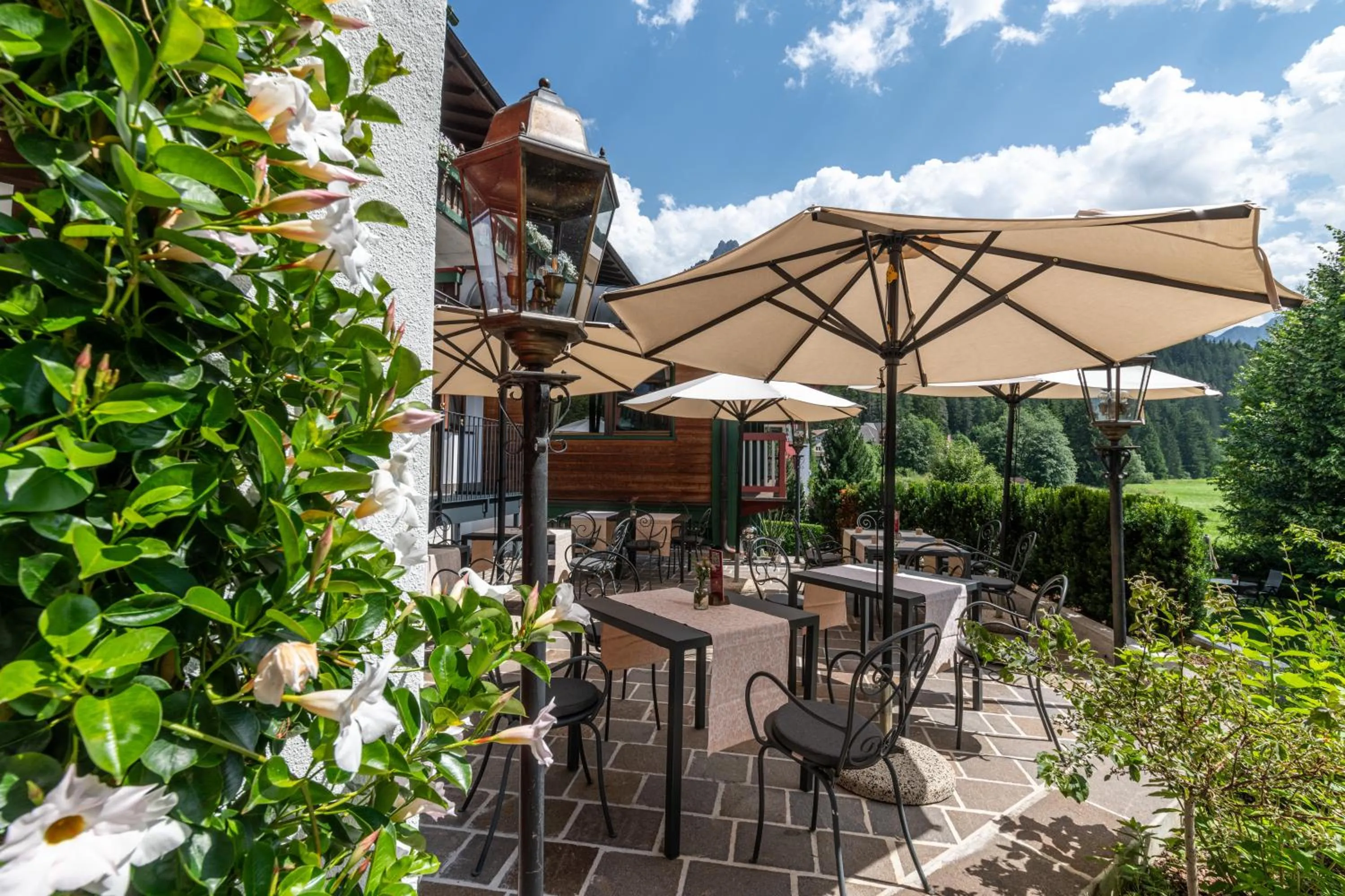 Balcony/Terrace in Romantik Hotel Santer