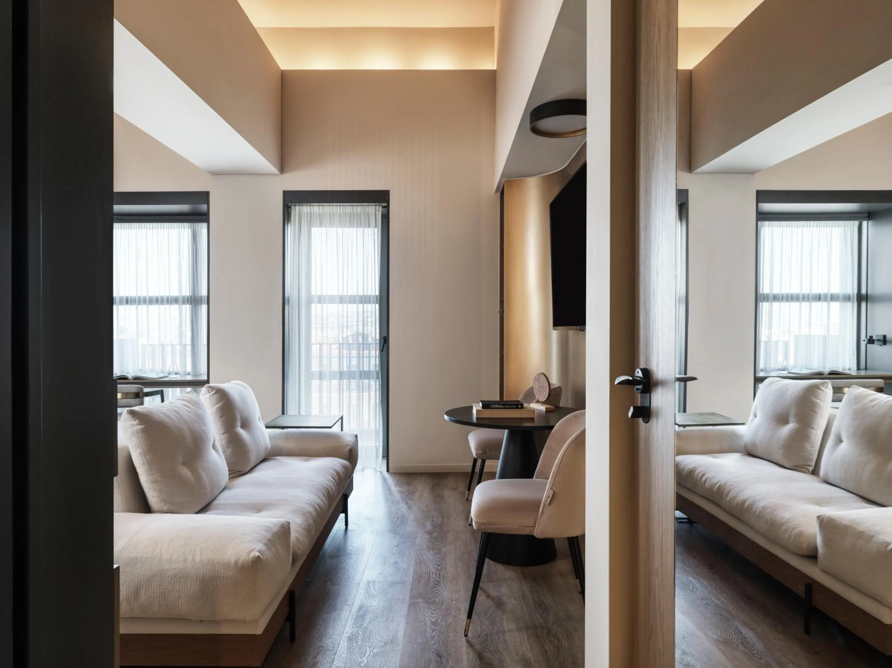 Living room in The Chania Hotel Crete, Vignette Collection